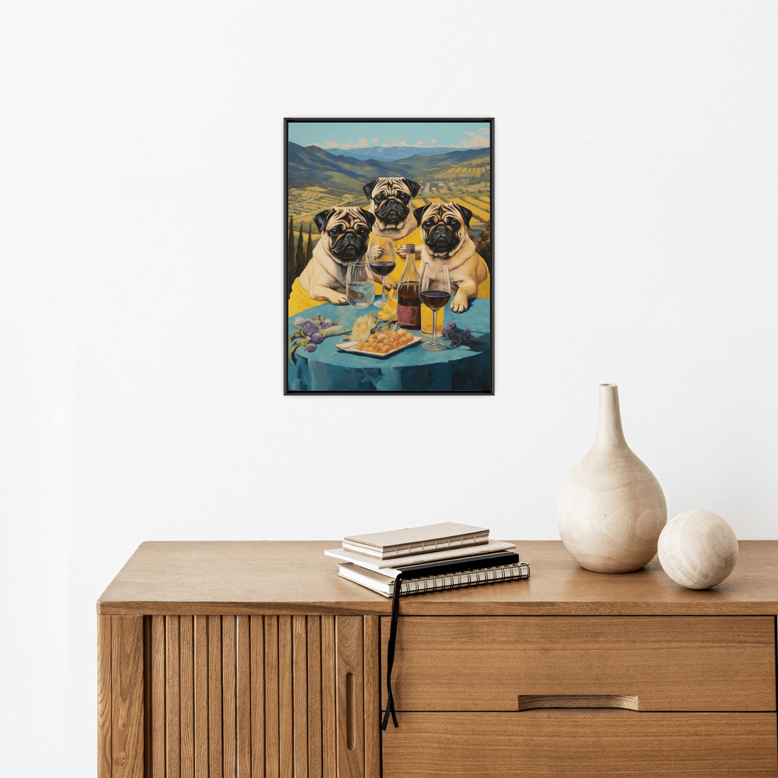 Pugs, the gang - ArtDeco Canvas