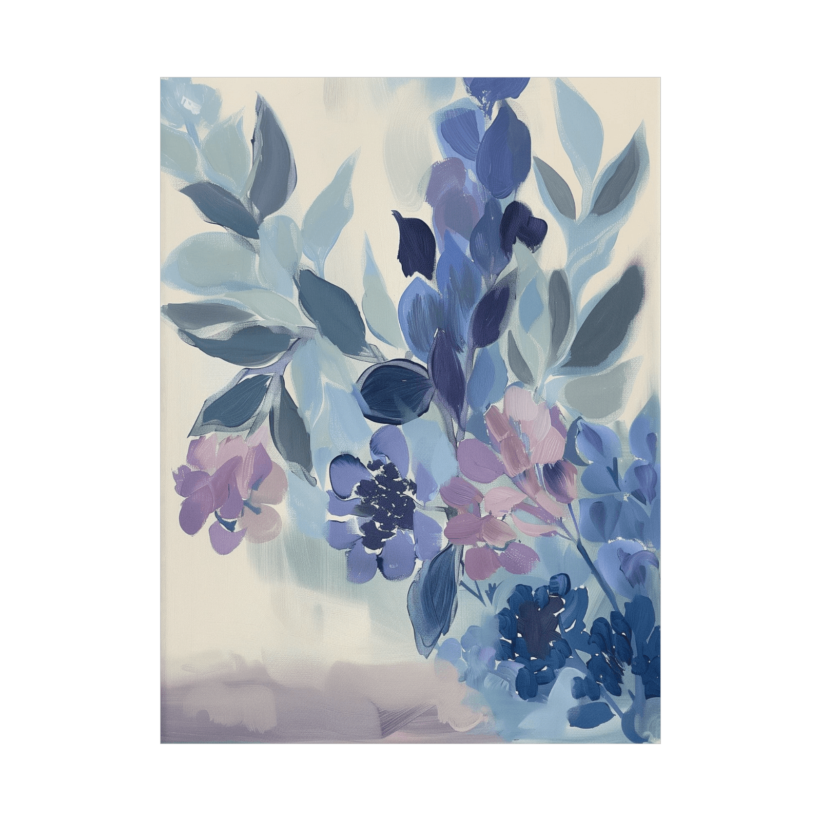 Purple flowers ll - ArtDeco Canvas