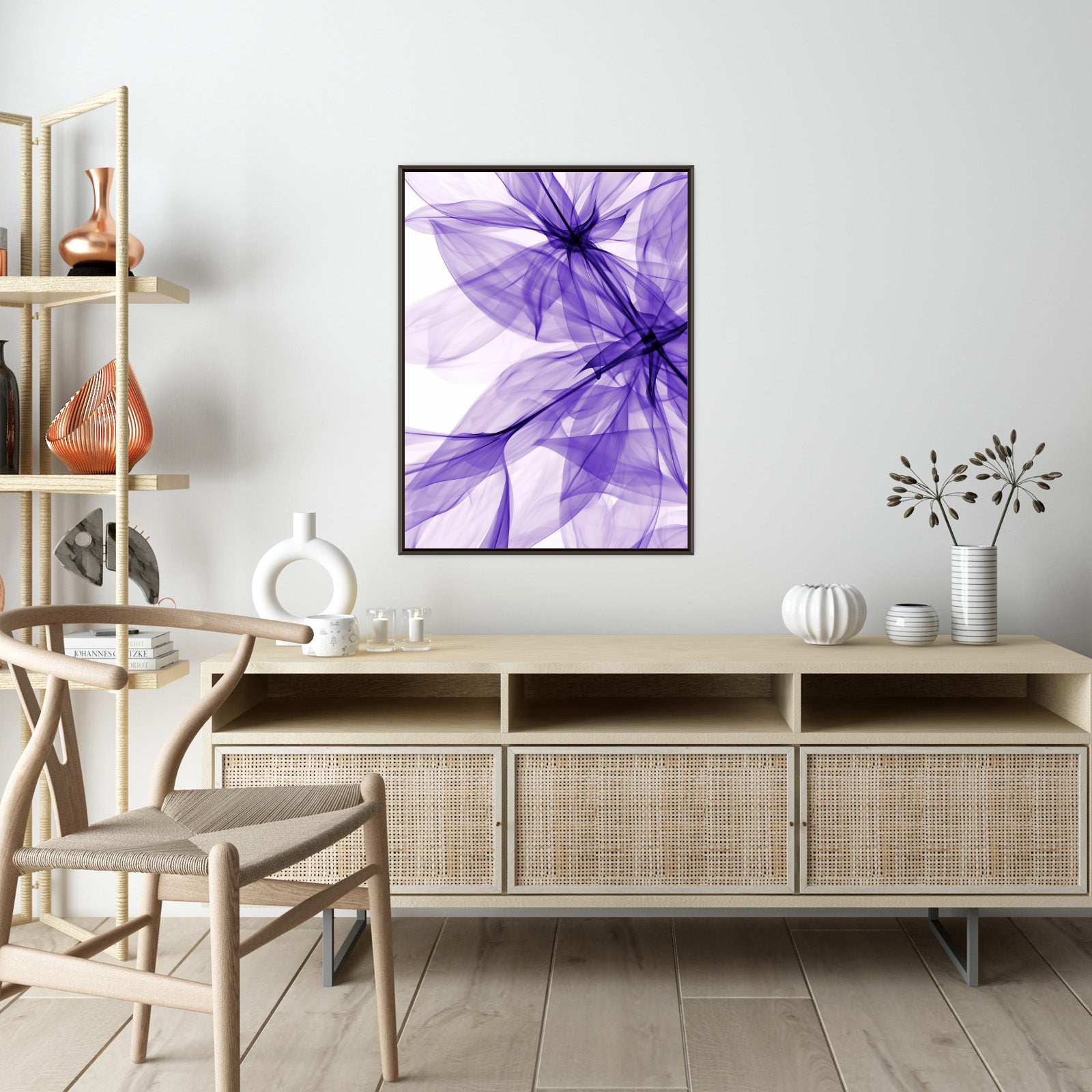 Purple silky flowers