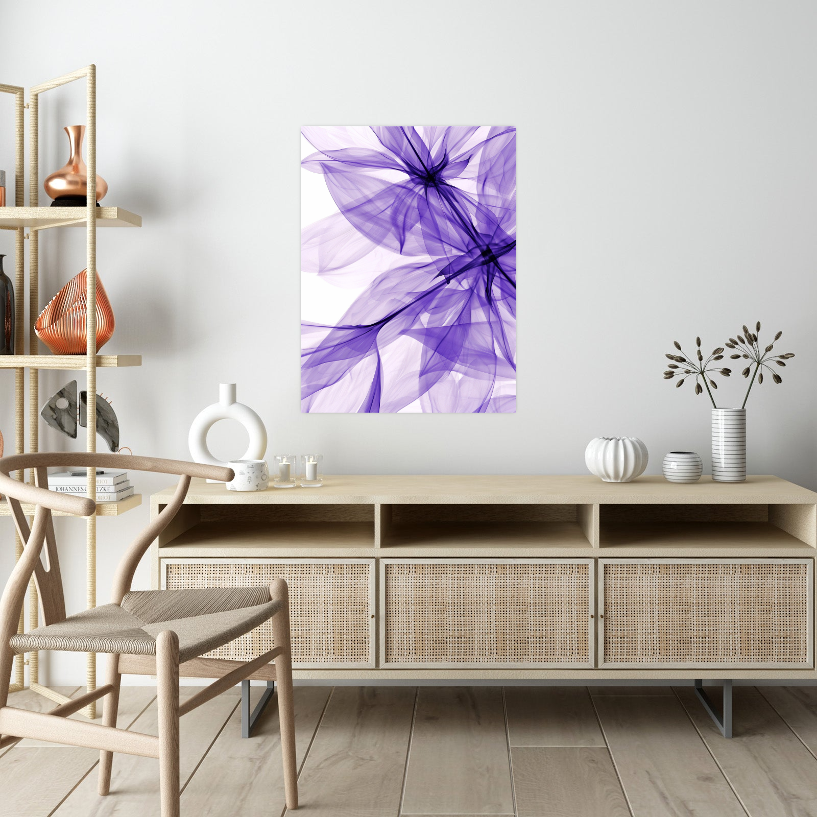 Purple silky flowers