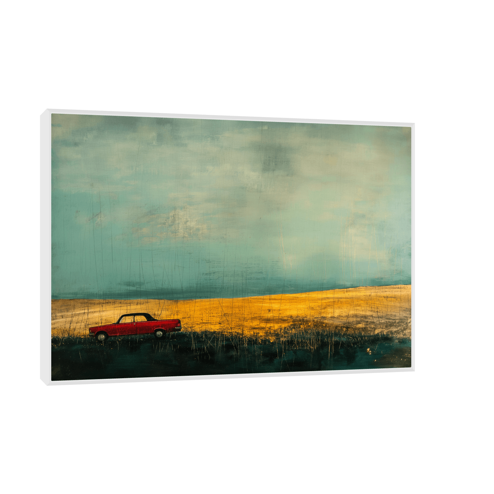 Red car - ArtDeco Canvas