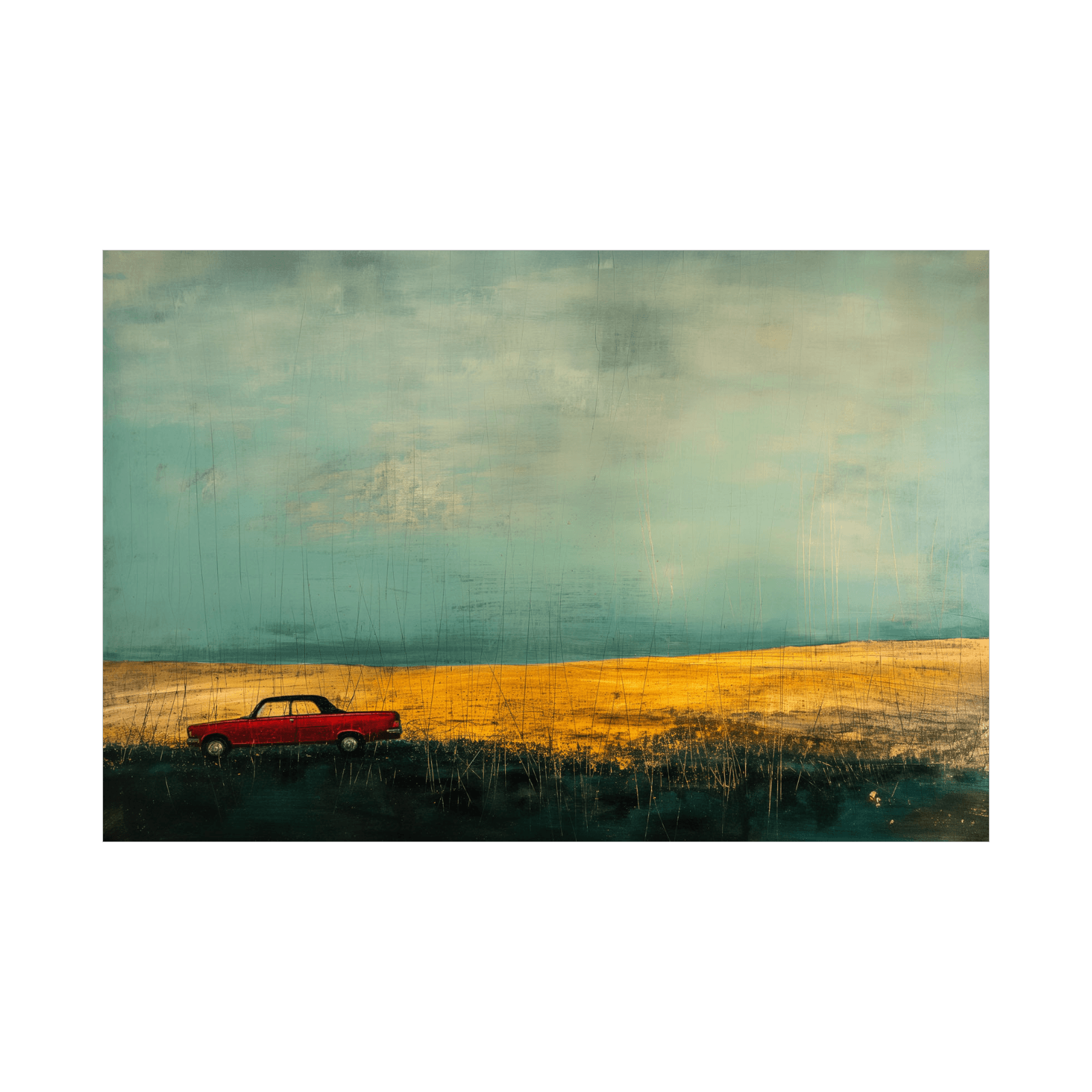 Red car