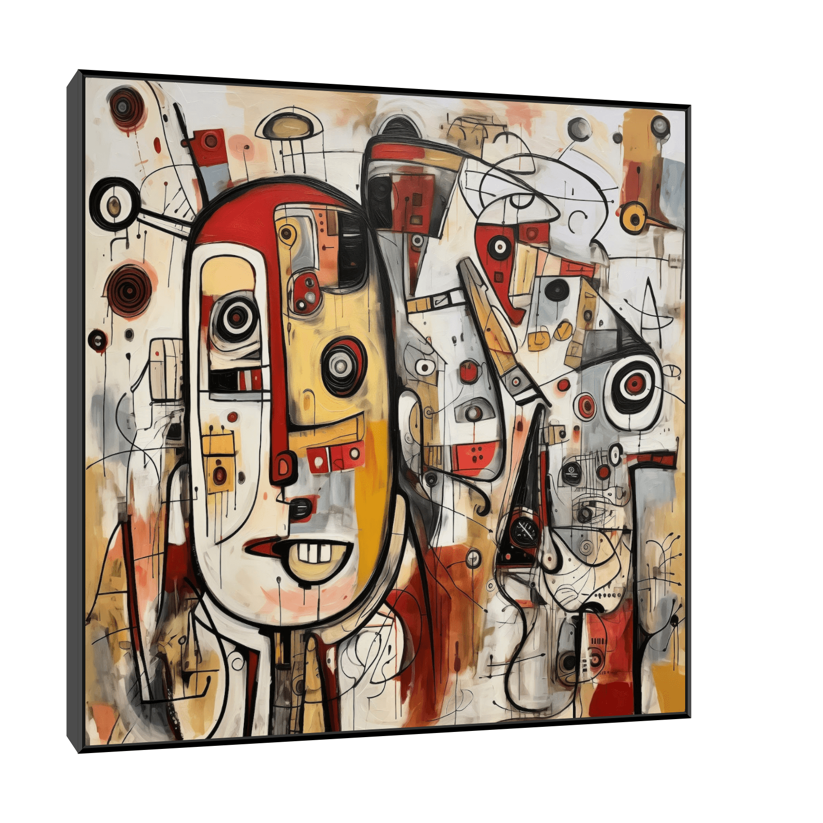 Red echoes III - ArtDeco Canvas