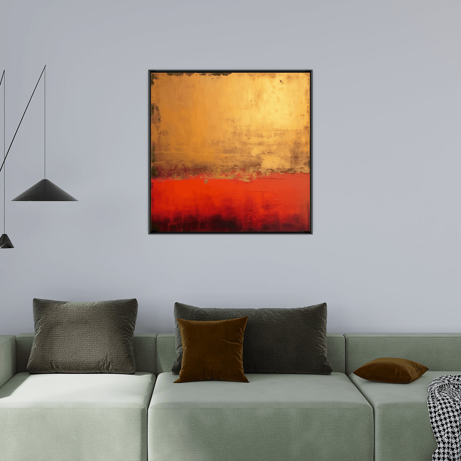 Red reflection - ArtDeco Canvas