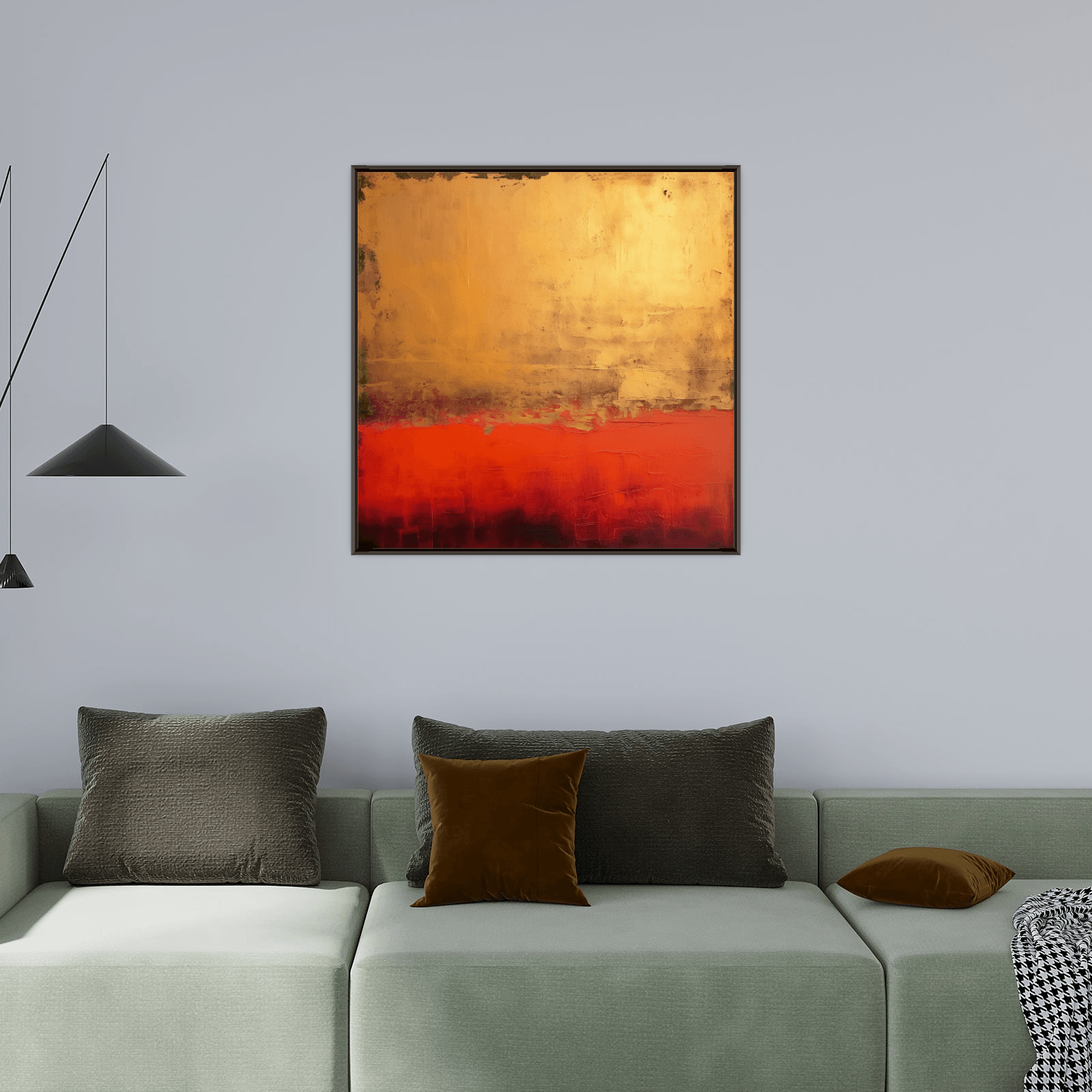 Red reflection - ArtDeco Canvas