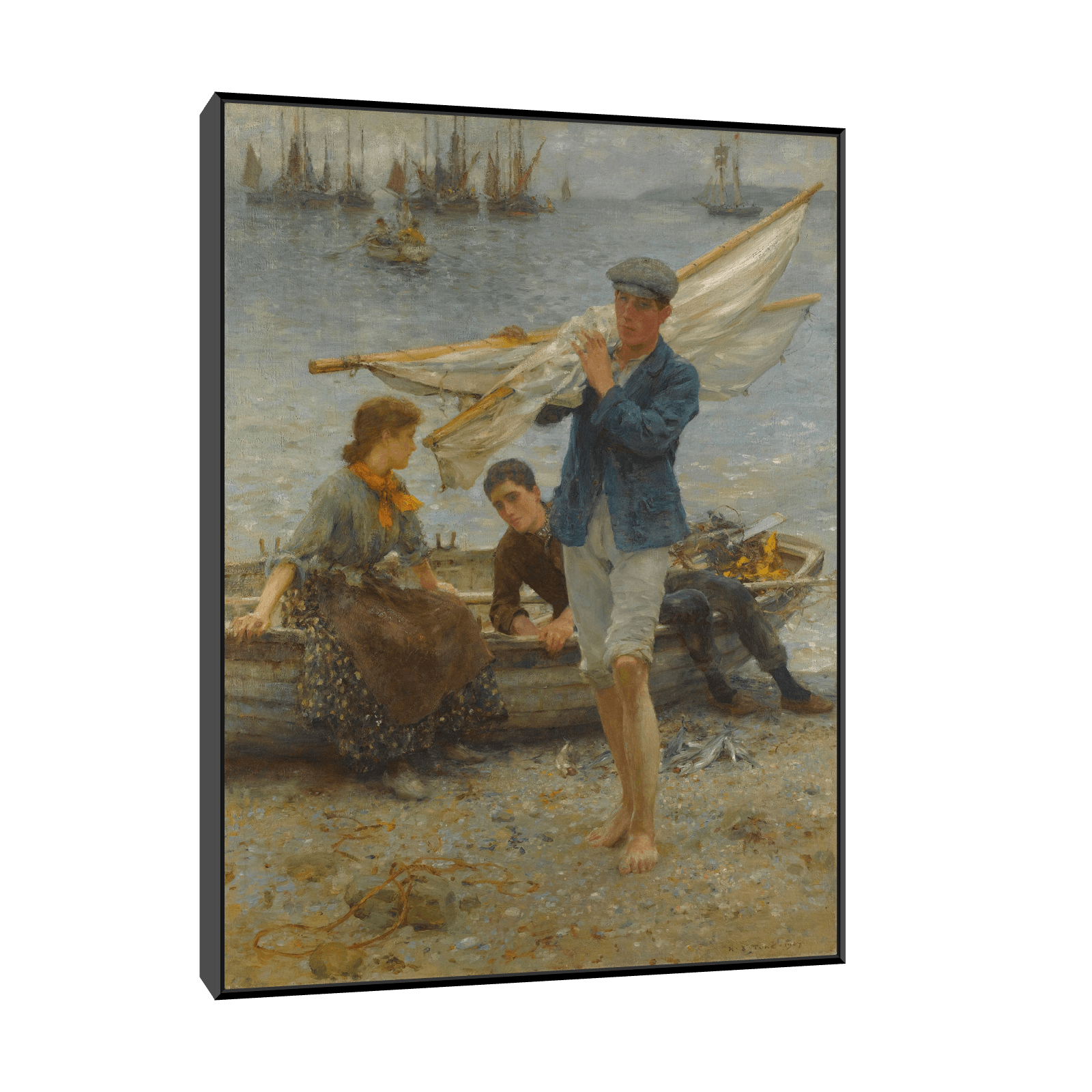 Return From Fishing, Henry Scott Tuke - ArtDeco Canvas