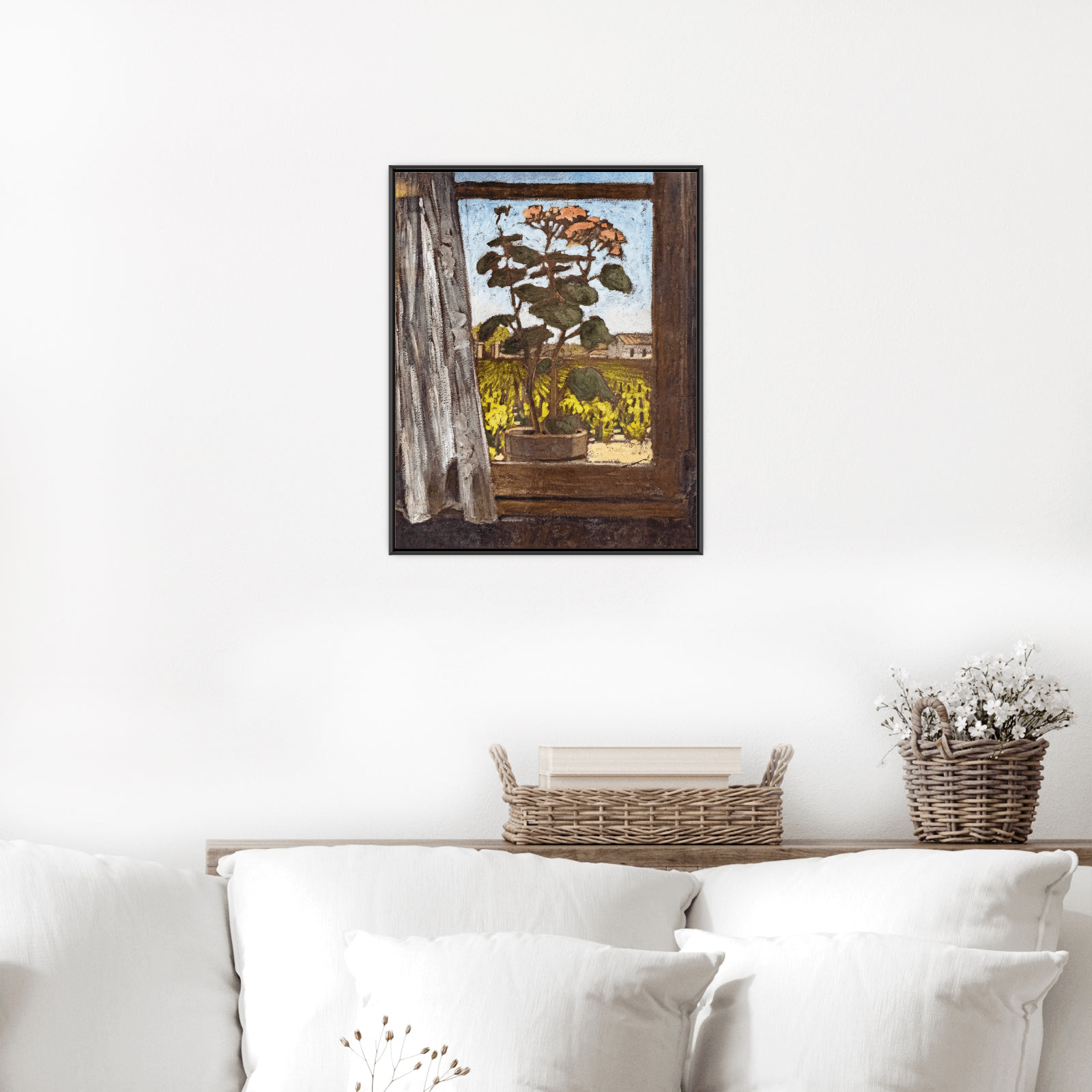 Rosebush and vines at Touny, Georges Gaudion - ArtDeco Canvas
