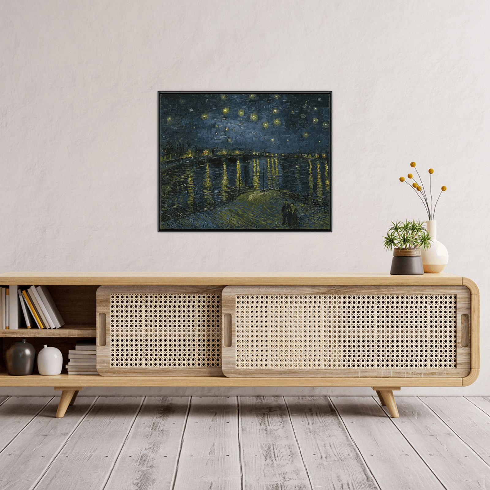 Starry Night Over the Rhone, Vincent van Gogh - ArtDeco Canvas
