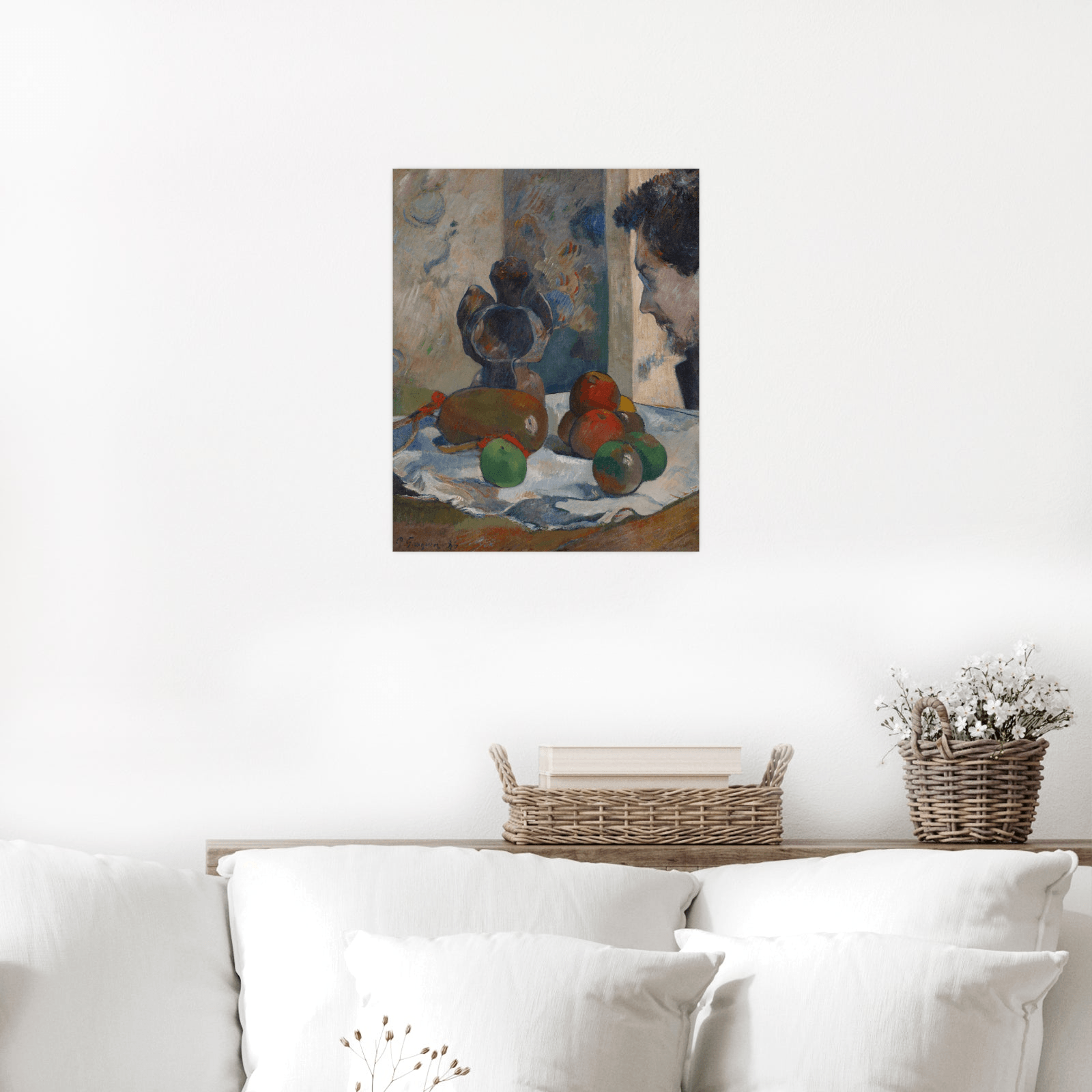 Still Life With Profile Of Laval, Paul Gauguin - ArtDeco Canvas