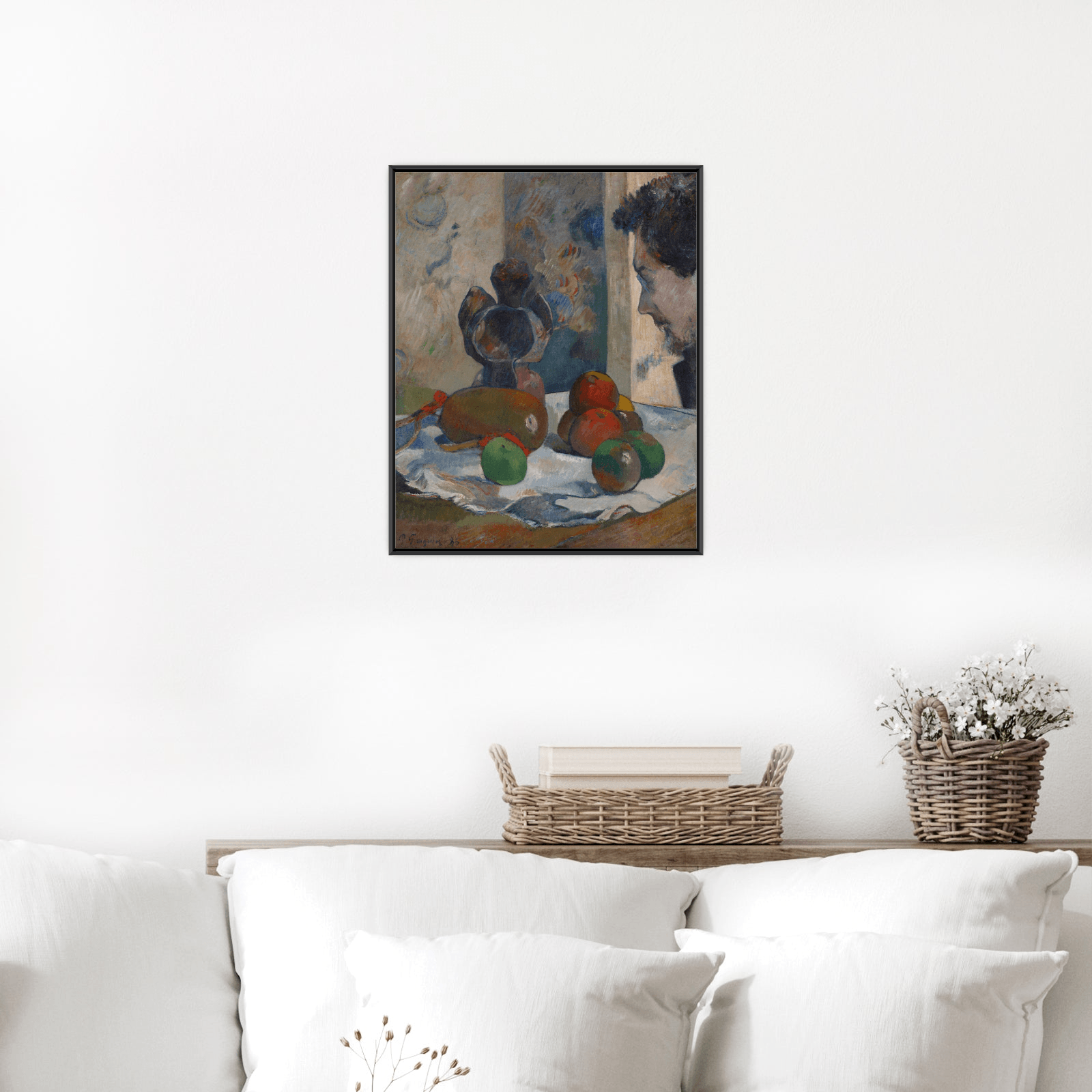 Still Life With Profile Of Laval, Paul Gauguin - ArtDeco Canvas