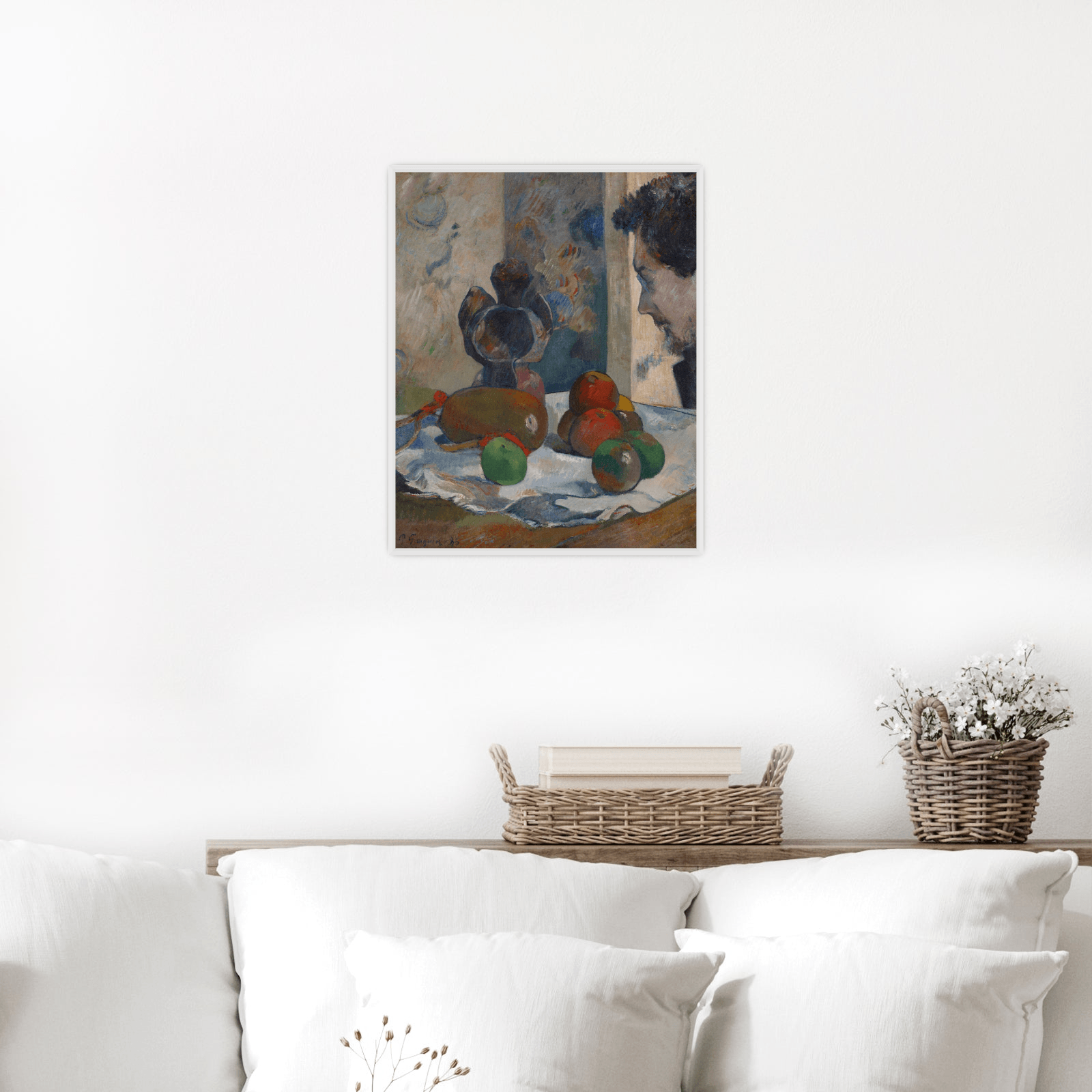 Still Life With Profile Of Laval, Paul Gauguin - ArtDeco Canvas