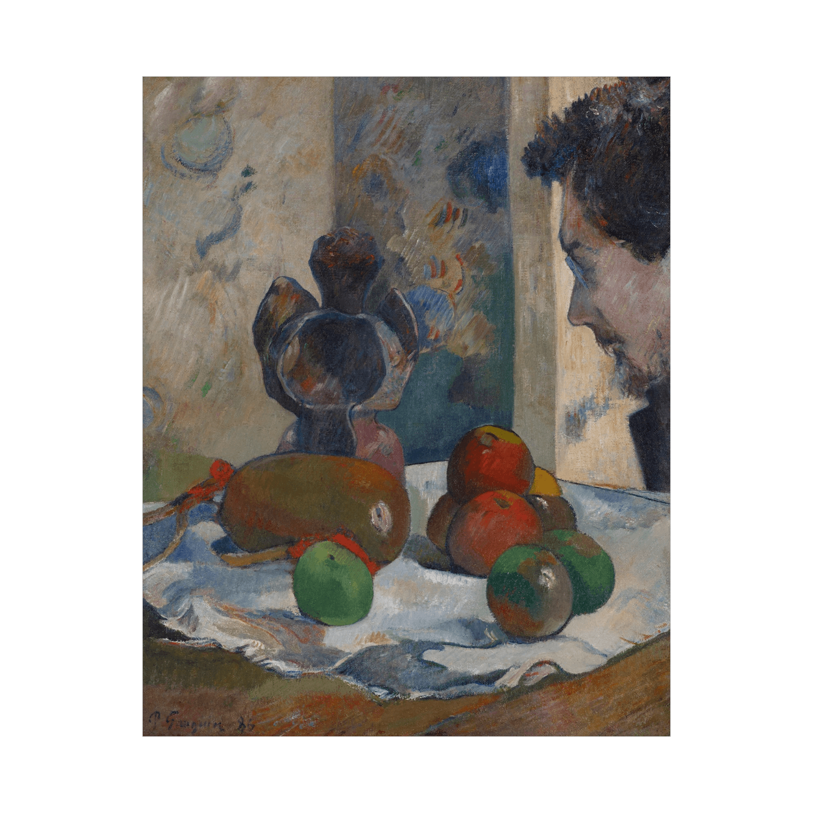 Still Life With Profile Of Laval, Paul Gauguin - ArtDeco Canvas