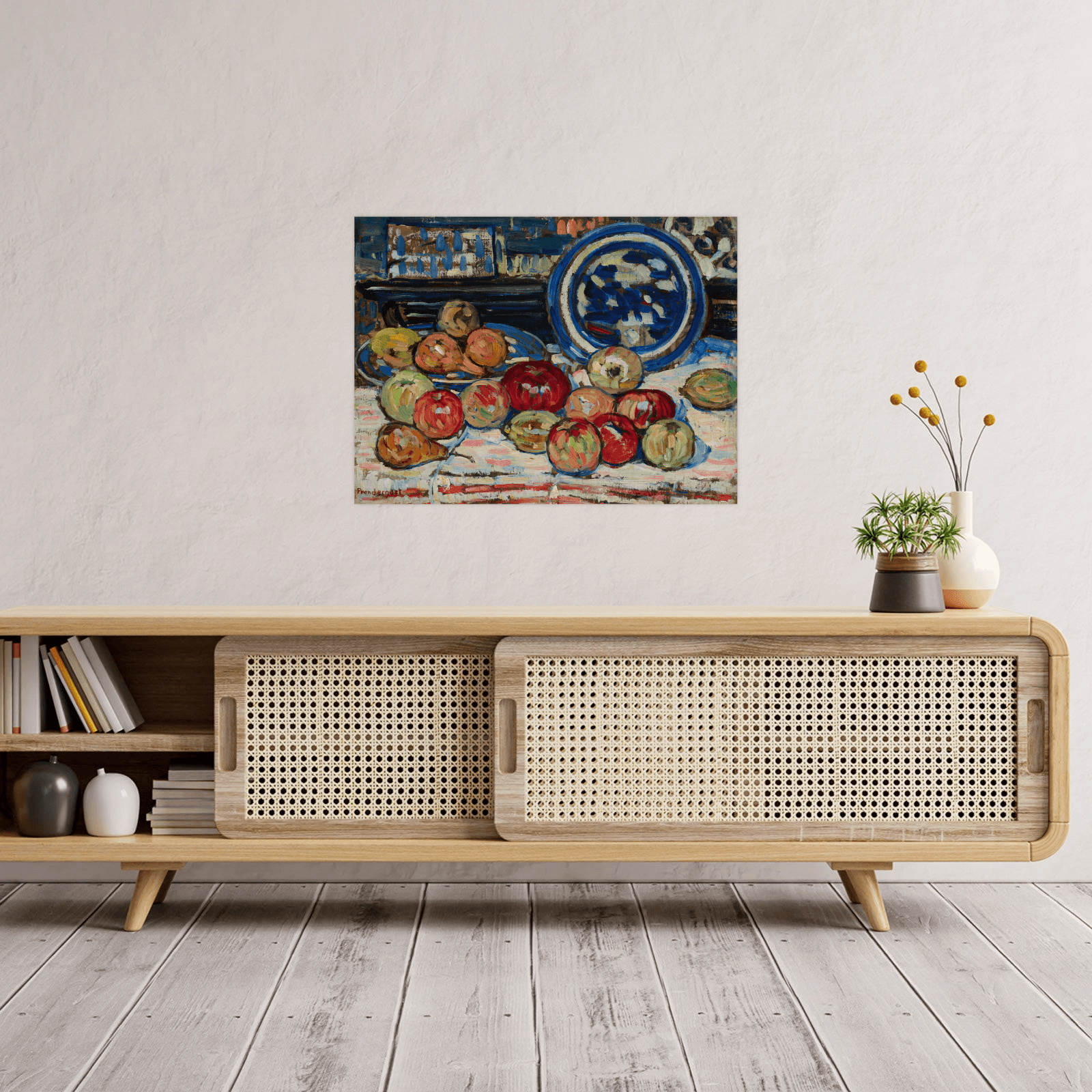 Still Life with Apples, Maurice Prendergast - ArtDeco Canvas