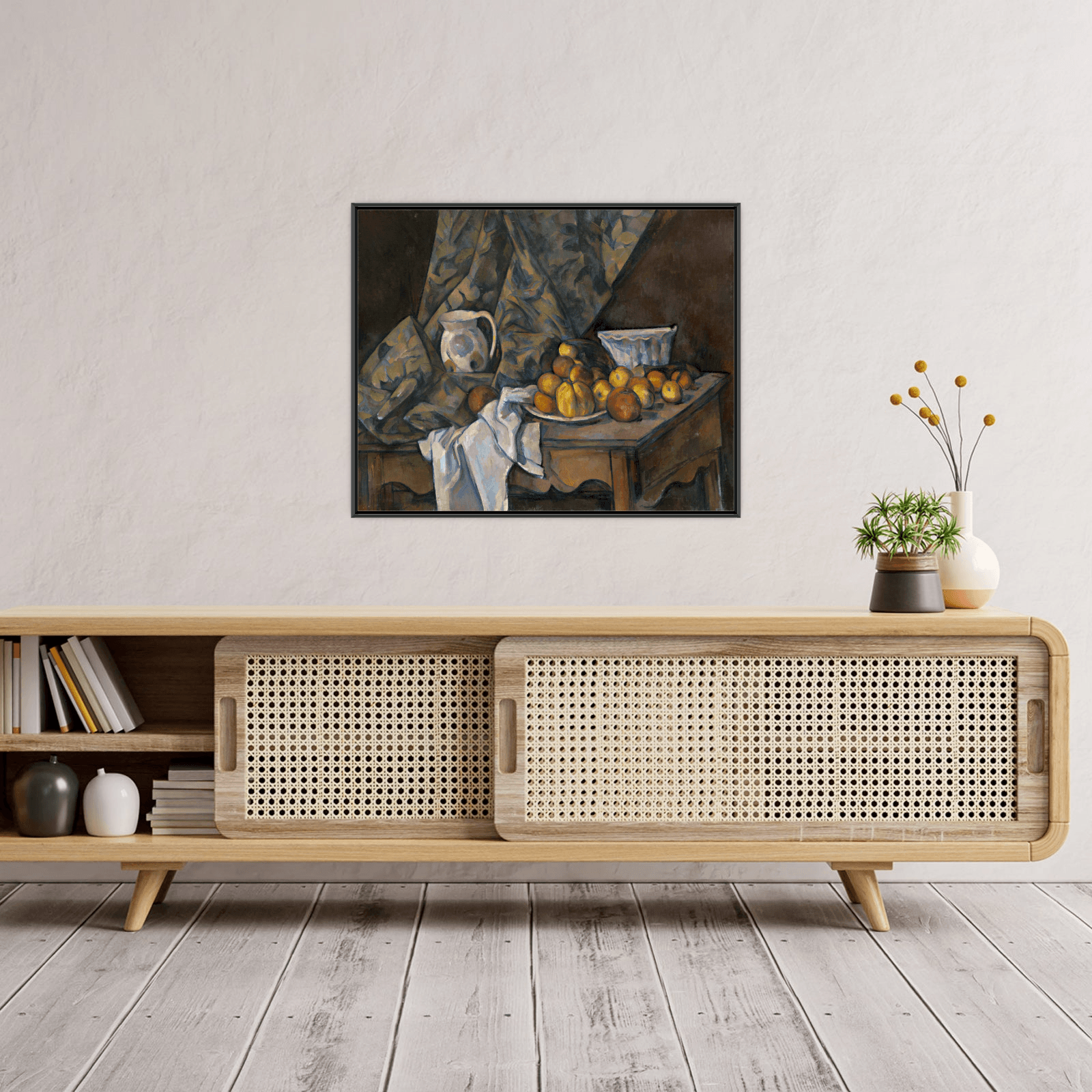 Still Life with Apples and Peaches, Paul Cézanne - ArtDeco Canvas