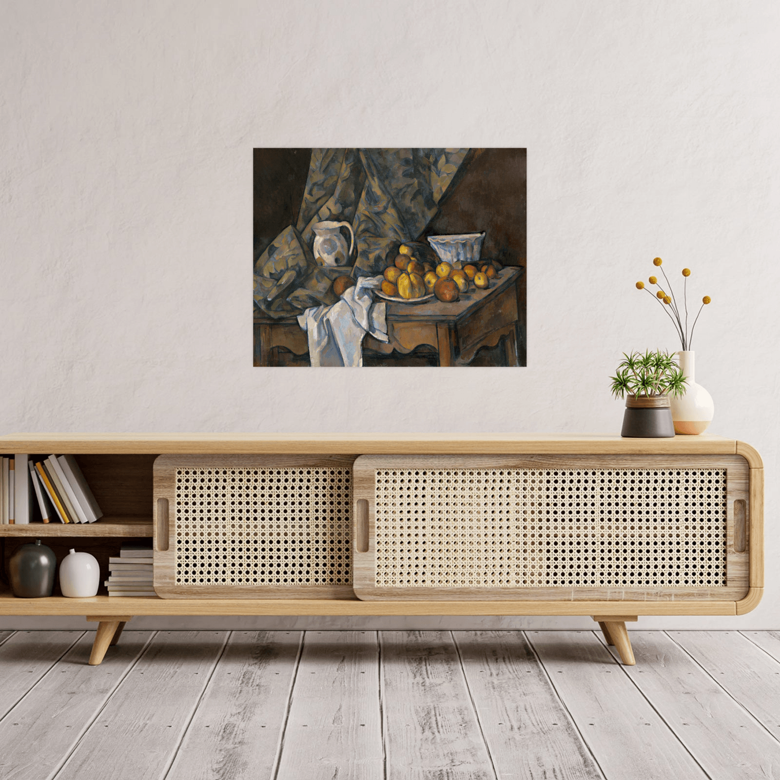 Still Life with Apples and Peaches, Paul Cézanne - ArtDeco Canvas