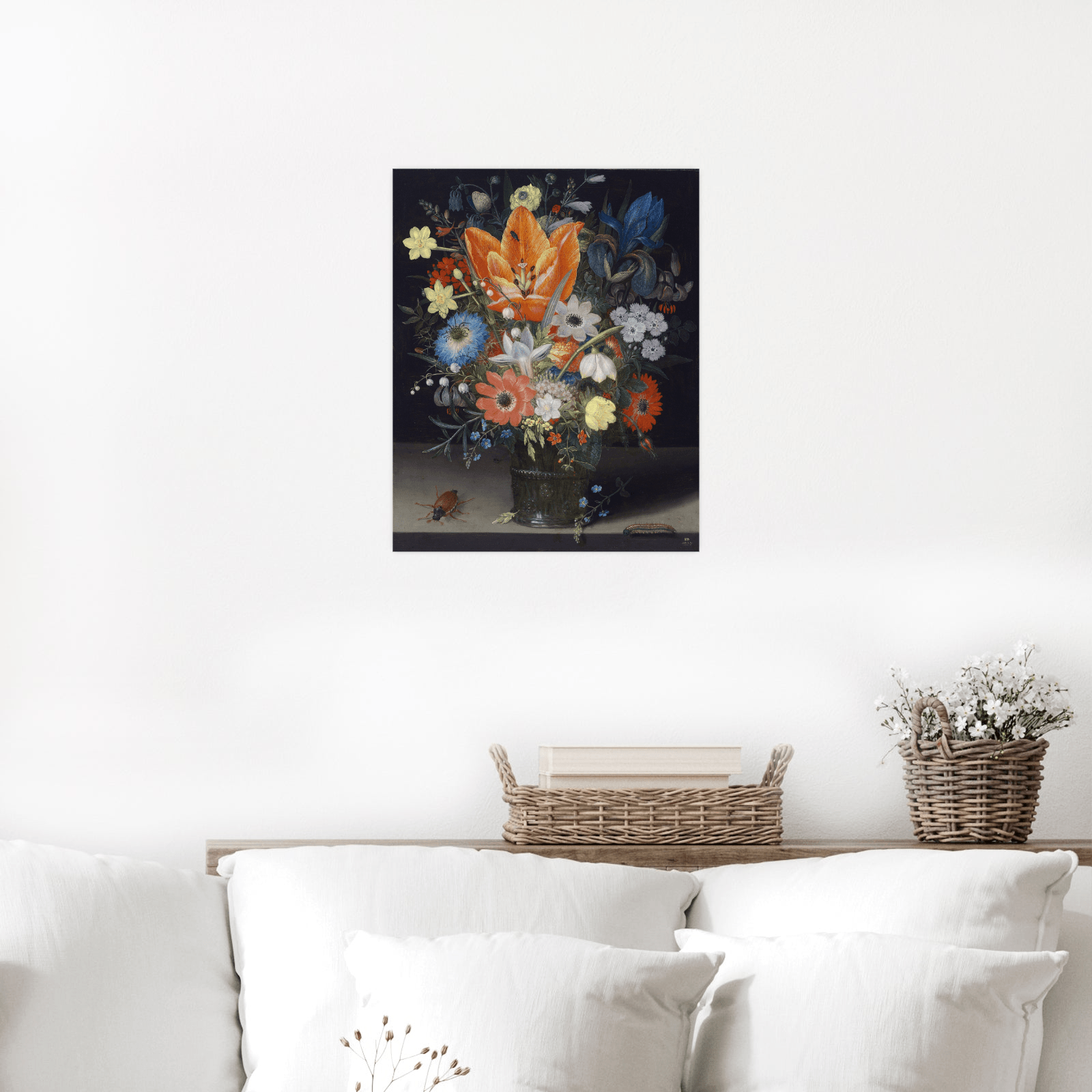 Still Life with Iris, Peter Binoit - ArtDeco Canvas