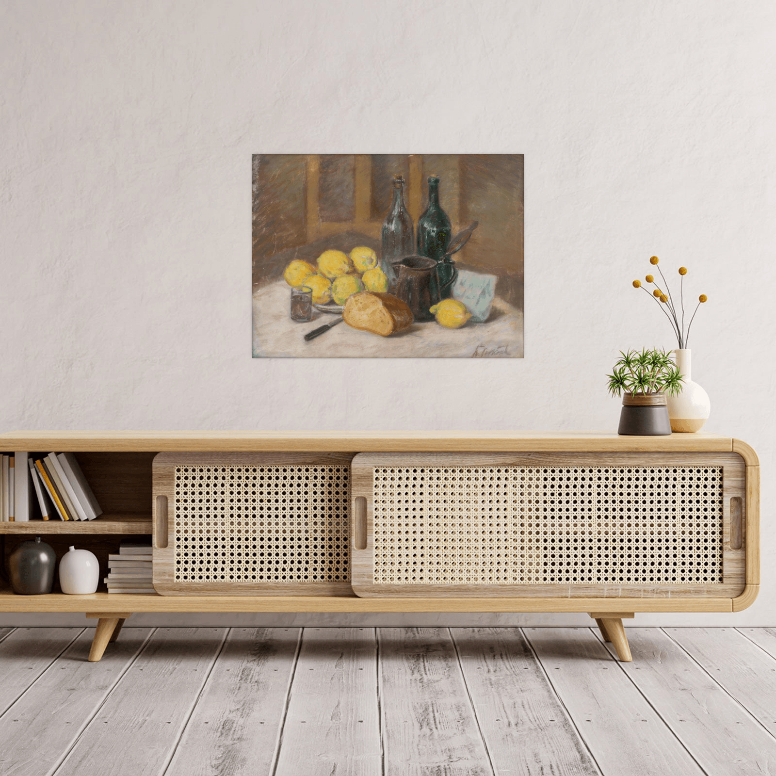 Still Life with Lemons, Štefan Polkoráb - ArtDeco Canvas