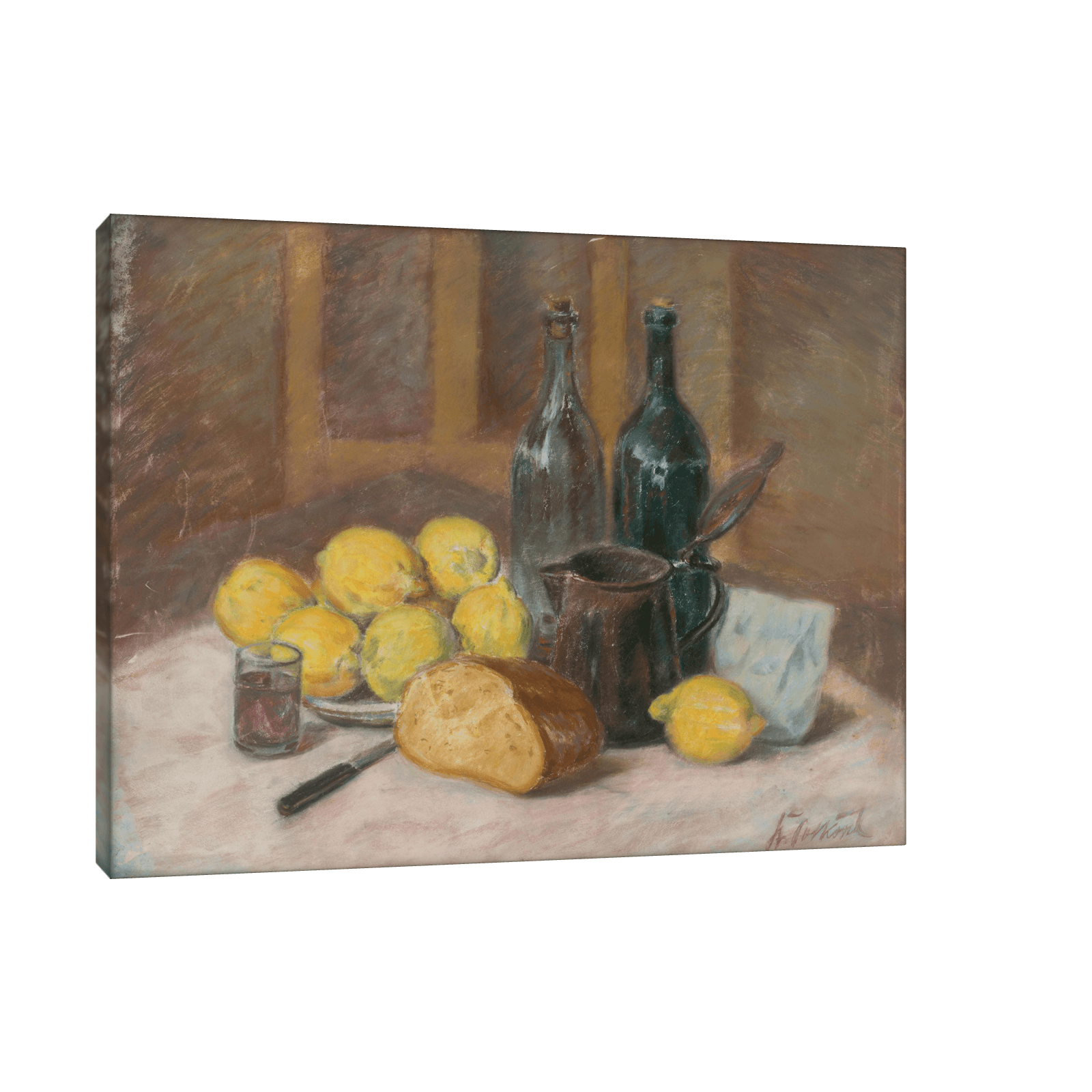 Still Life with Lemons, Štefan Polkoráb - ArtDeco Canvas