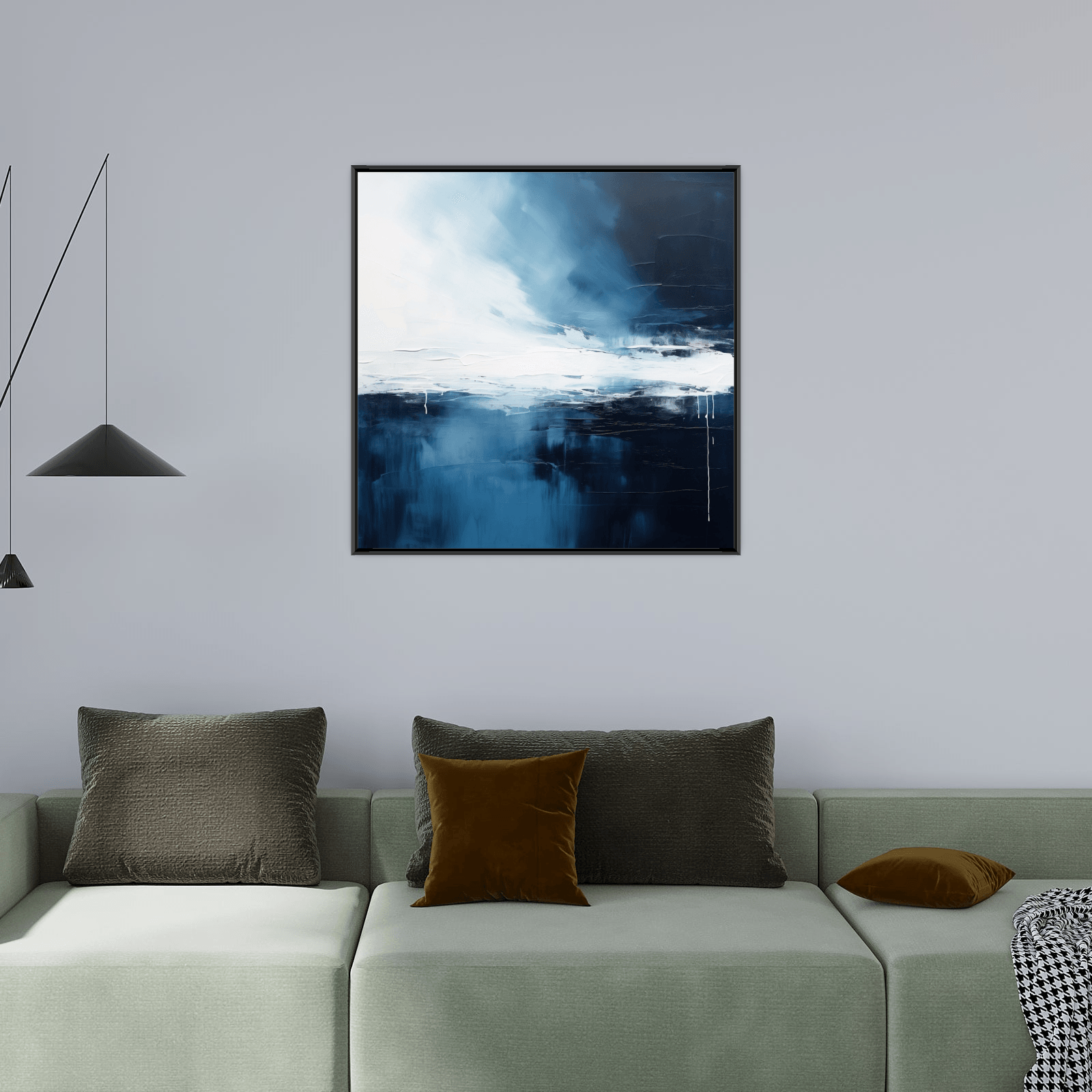 Storm forming over the ocean - ArtDeco Canvas