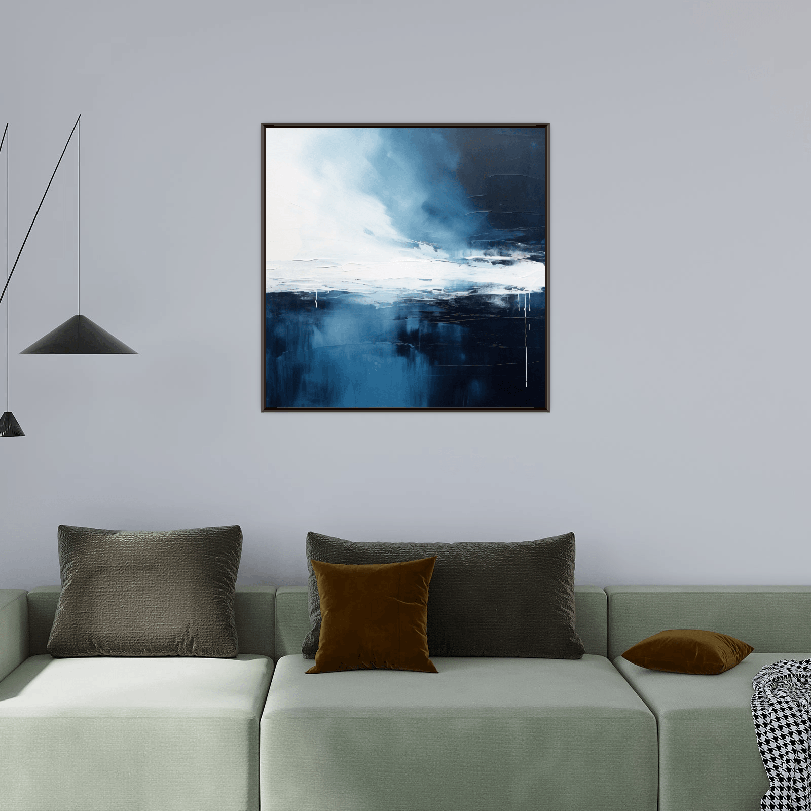Storm forming over the ocean - ArtDeco Canvas
