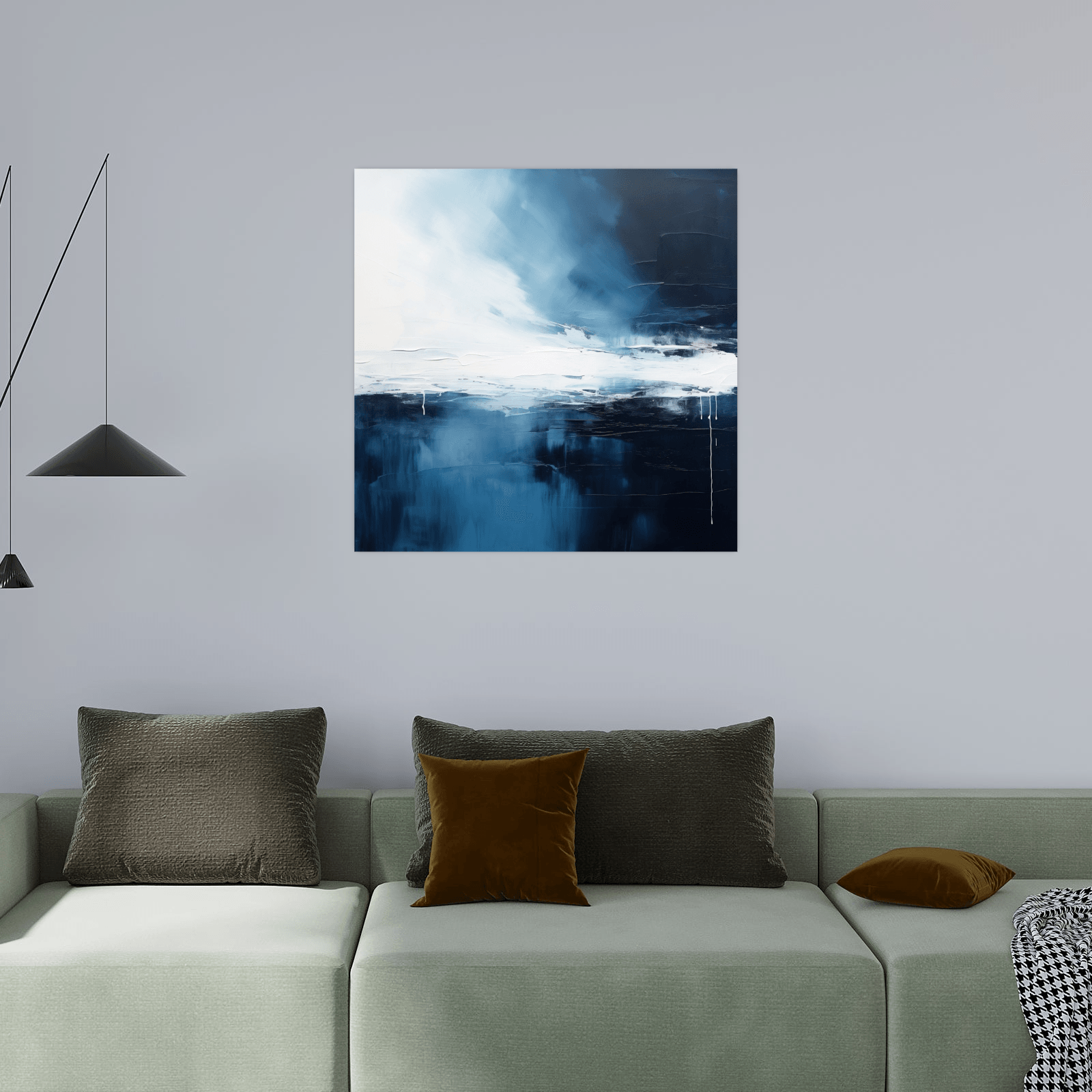 Storm forming over the ocean - ArtDeco Canvas