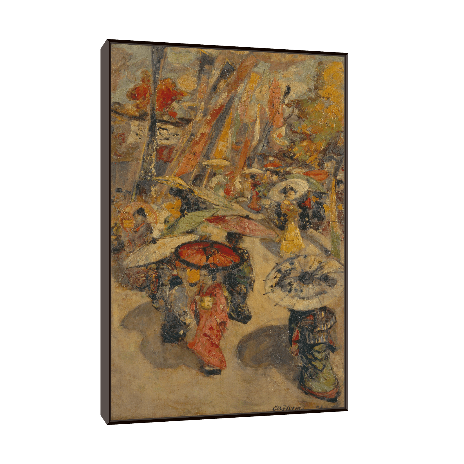 Street Scene, Tokyo, Edward Atkinson Hornel - ArtDeco Canvas