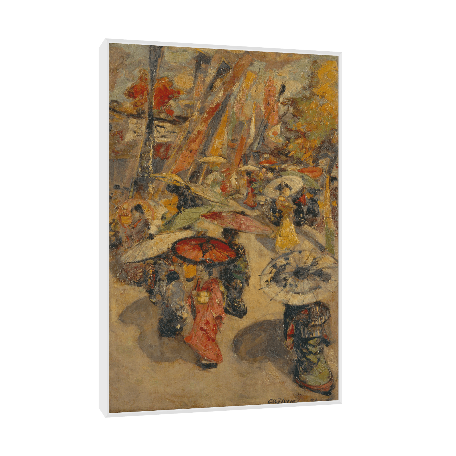 Street Scene, Tokyo, Edward Atkinson Hornel - ArtDeco Canvas