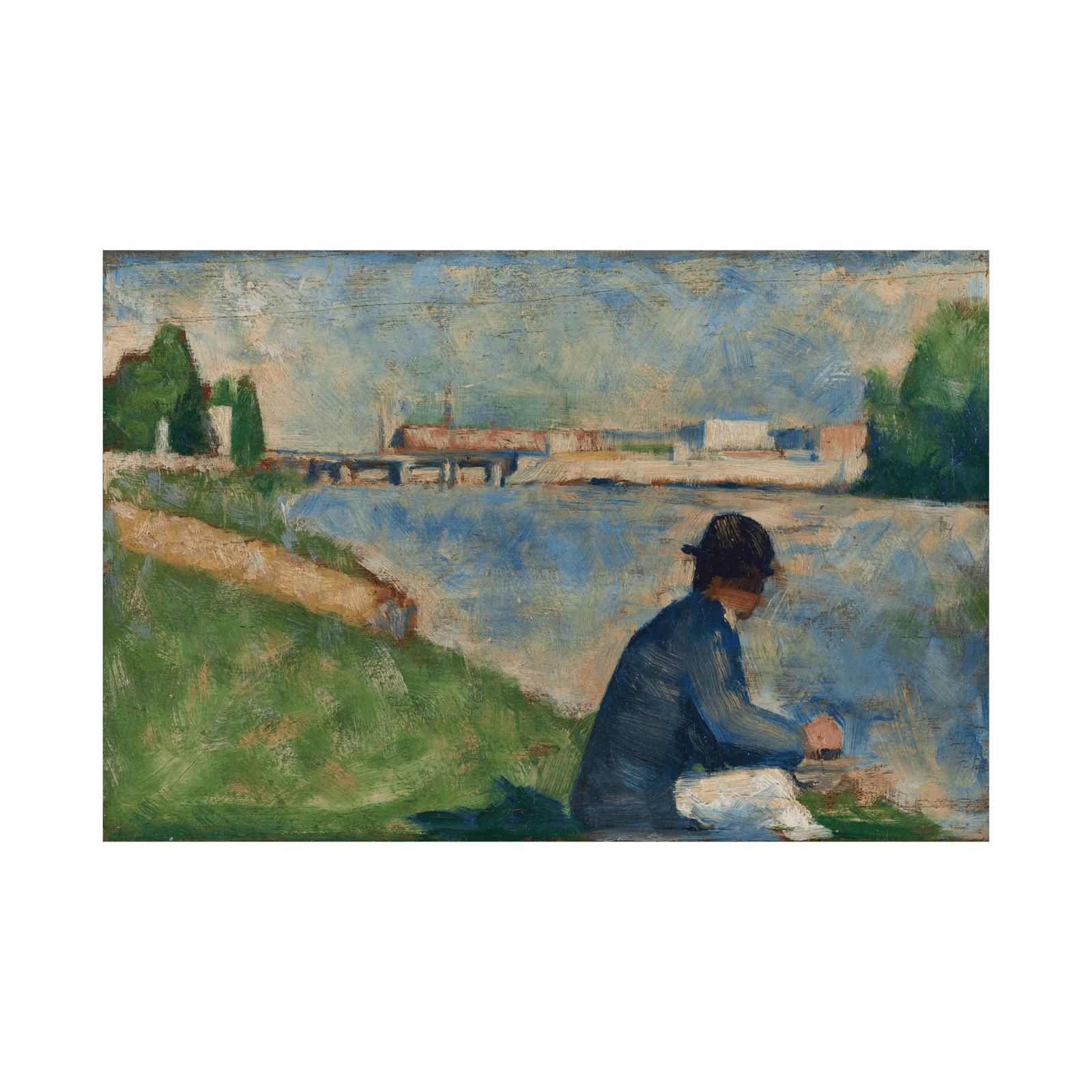 Study for ‘Bathers at Asnières’, Georges Seurat - ArtDeco Canvas
