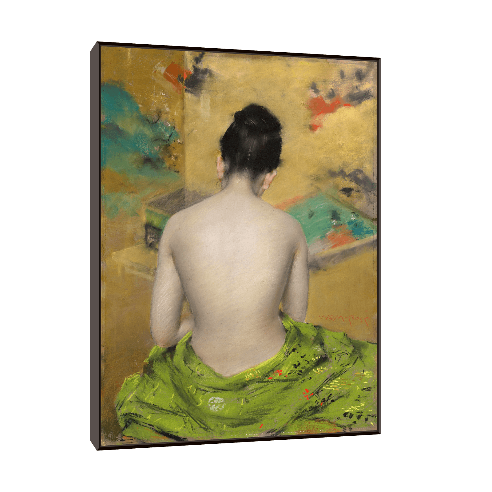 Study of Flesh Color and Gold, William Merritt Chase - ArtDeco Canvas