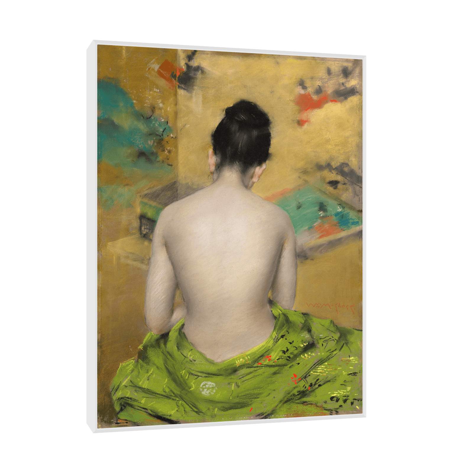 Study of Flesh Color and Gold, William Merritt Chase - ArtDeco Canvas