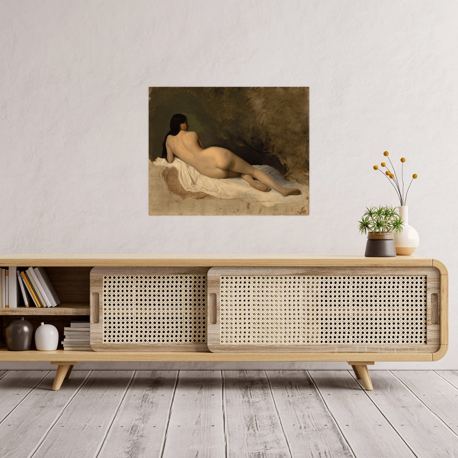 Study of a Reclining Nude, Isidore Pils - ArtDeco Canvas
