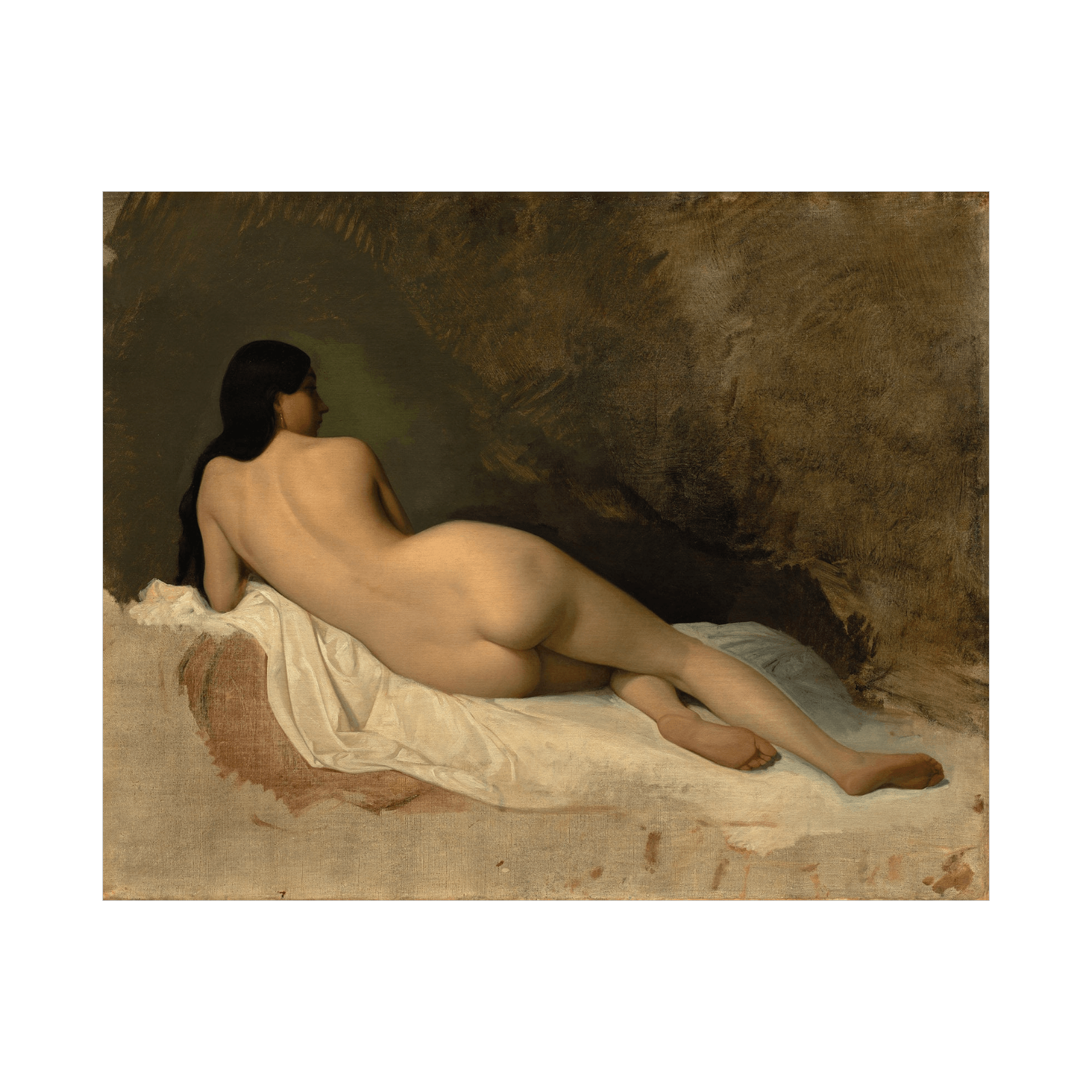 Study of a Reclining Nude, Isidore Pils - ArtDeco Canvas