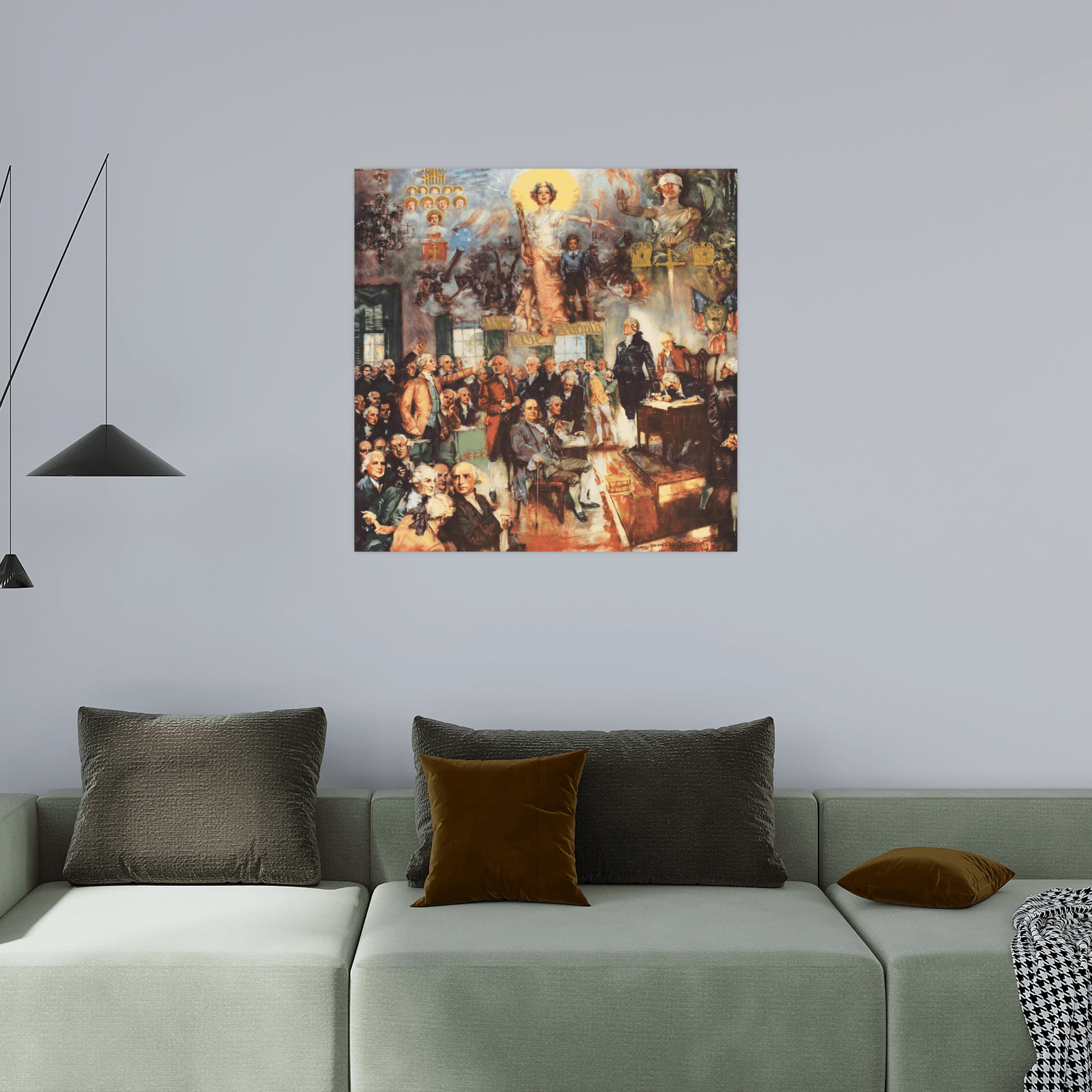 The Constitution of the United States ‘the signing’, Howard Chandler Christy - ArtDeco Canvas