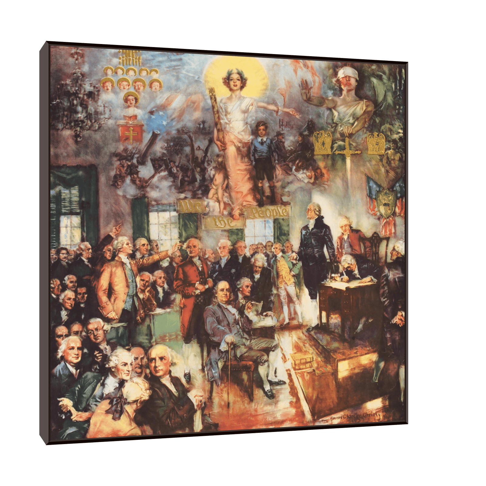 The Constitution of the United States ‘the signing’, Howard Chandler Christy - ArtDeco Canvas