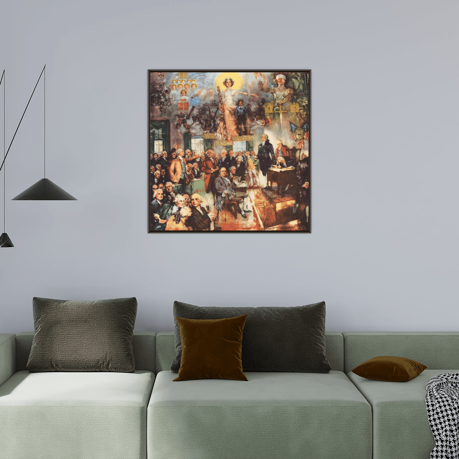 The Constitution of the United States ‘the signing’, Howard Chandler Christy - ArtDeco Canvas