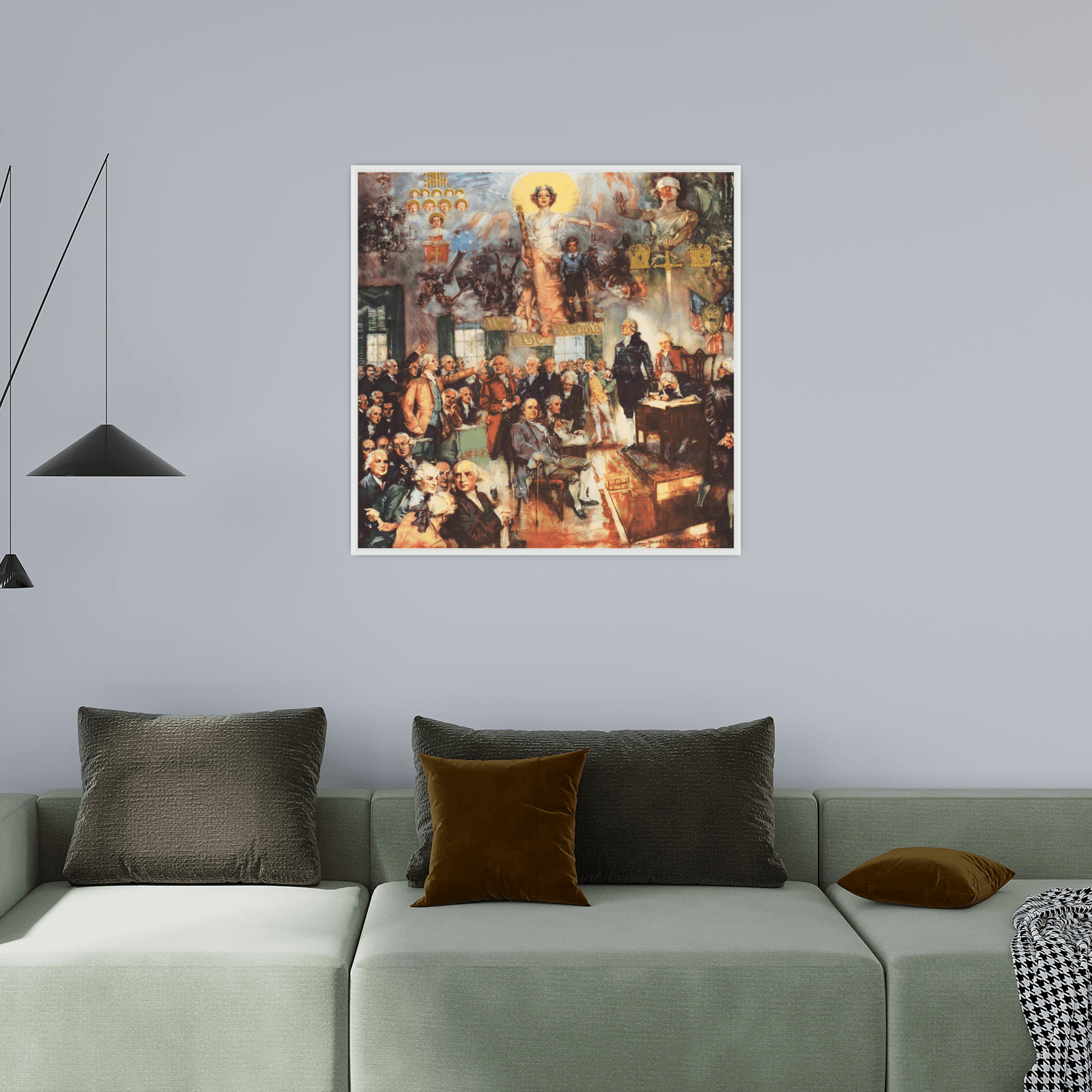 The Constitution of the United States ‘the signing’, Howard Chandler Christy - ArtDeco Canvas