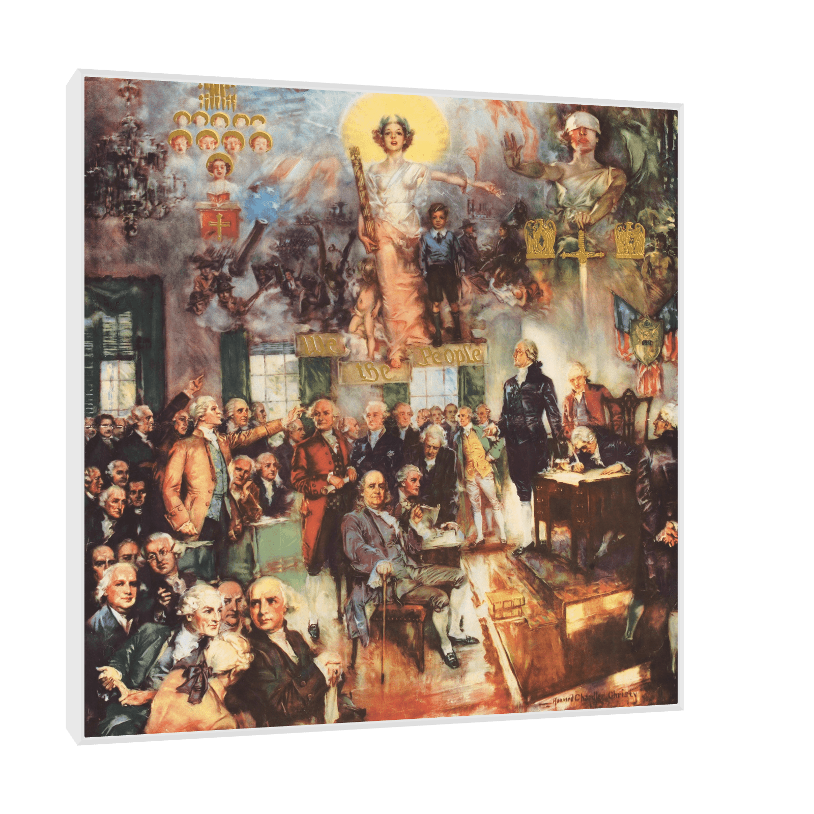 The Constitution of the United States ‘the signing’, Howard Chandler Christy - ArtDeco Canvas