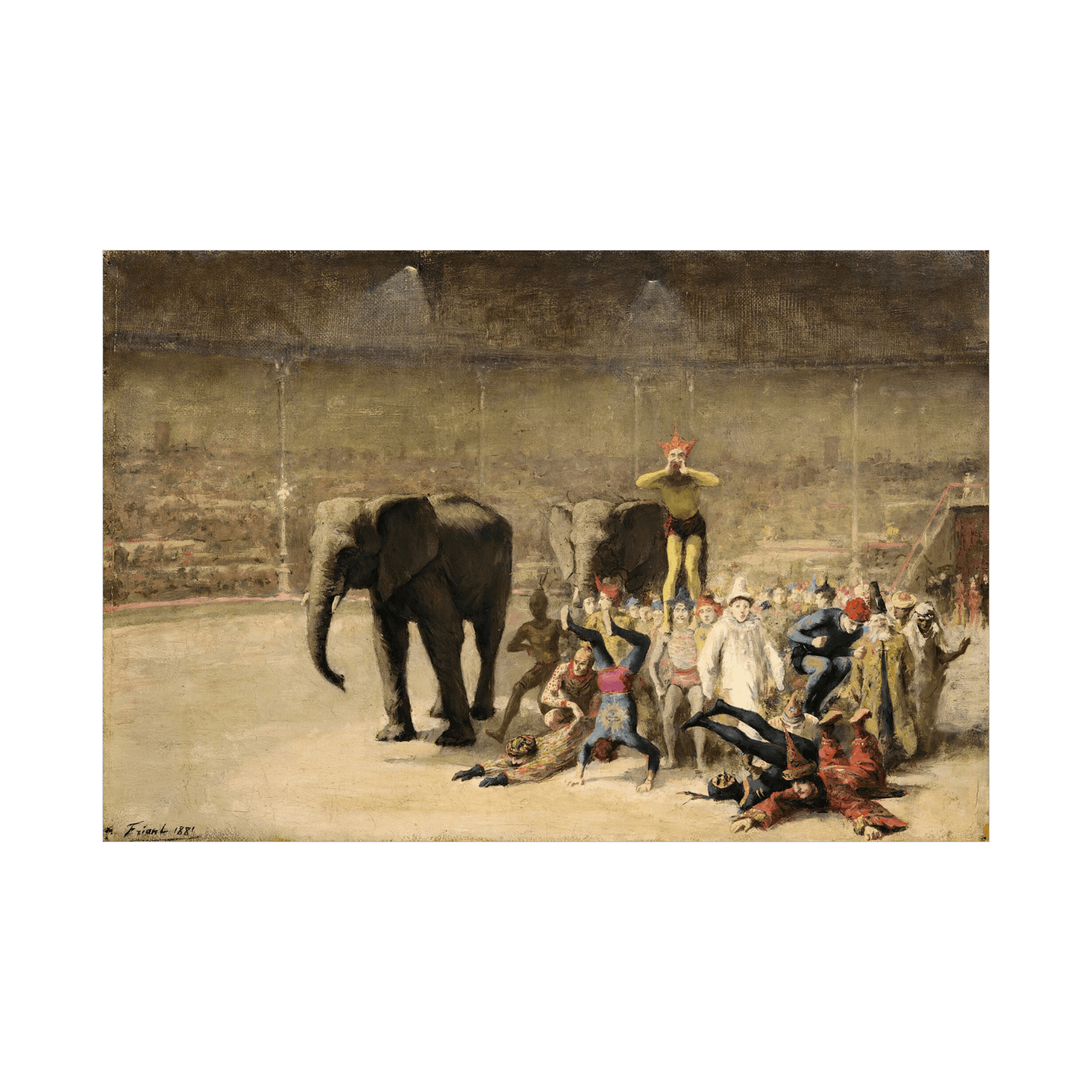 The Entrance of The Clowns, Émile Friant - ArtDeco Canvas