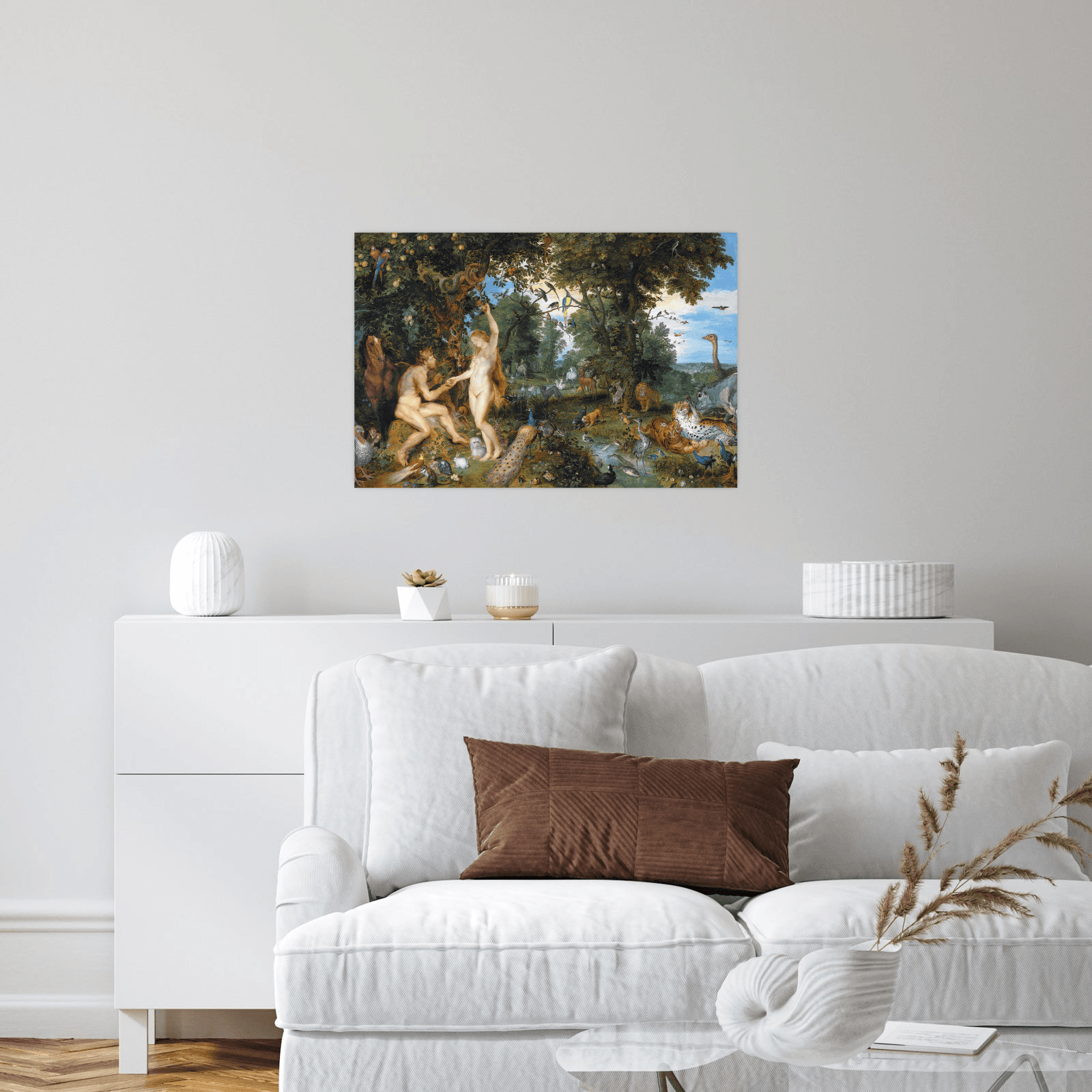 The Garden of Eden with the Fall of Man, Peter Paul Rubens - ArtDeco Canvas
