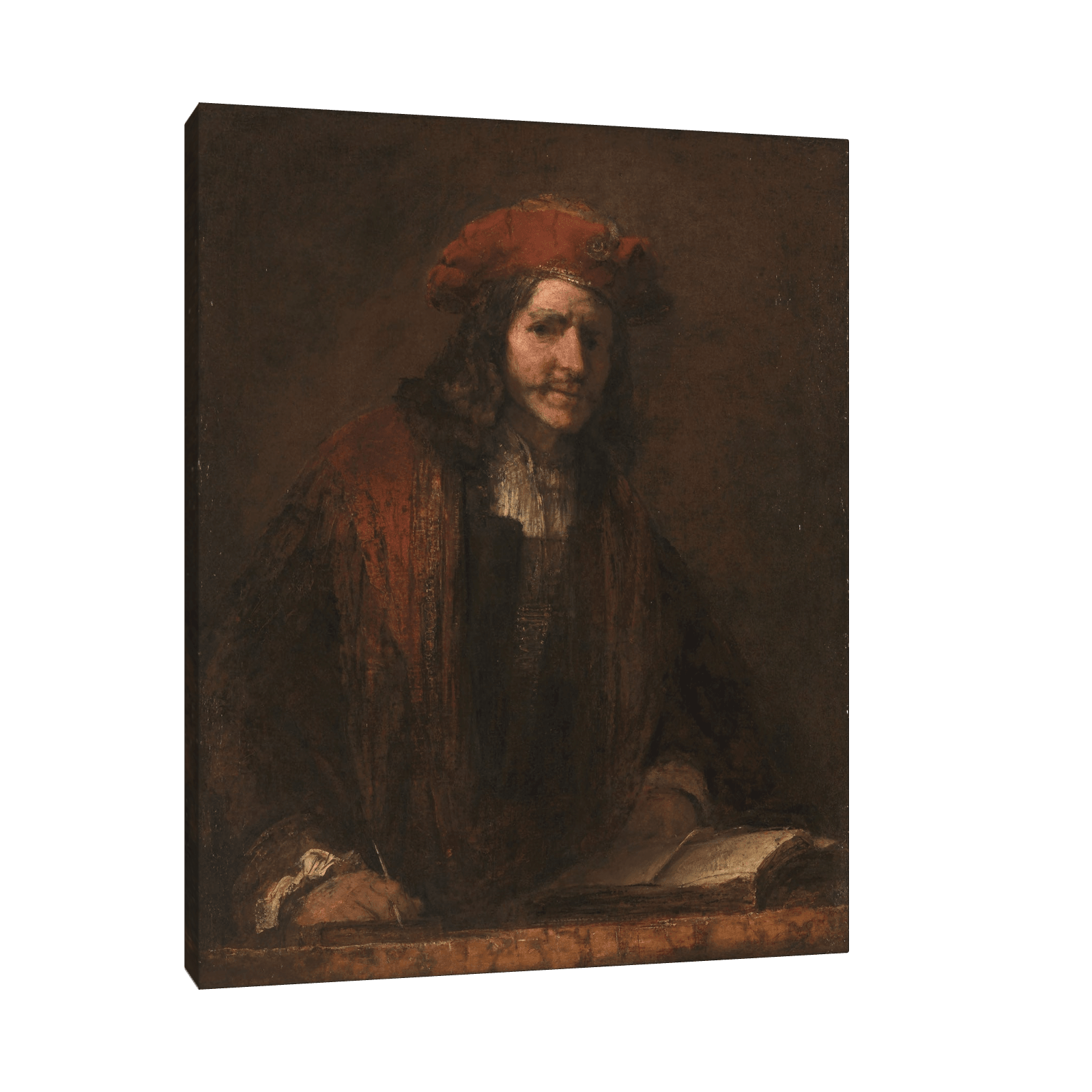 The Man with the Red Capk, Rembrandt van Rijn - ArtDeco Canvas