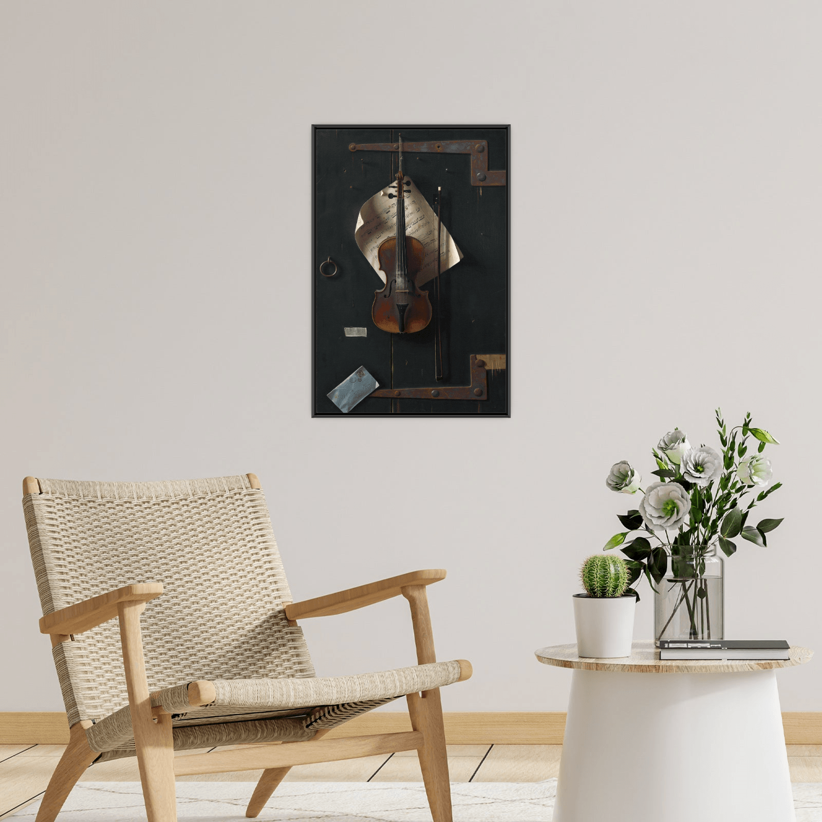 The Old Violin, William Michael Harnett - ArtDeco Canvas