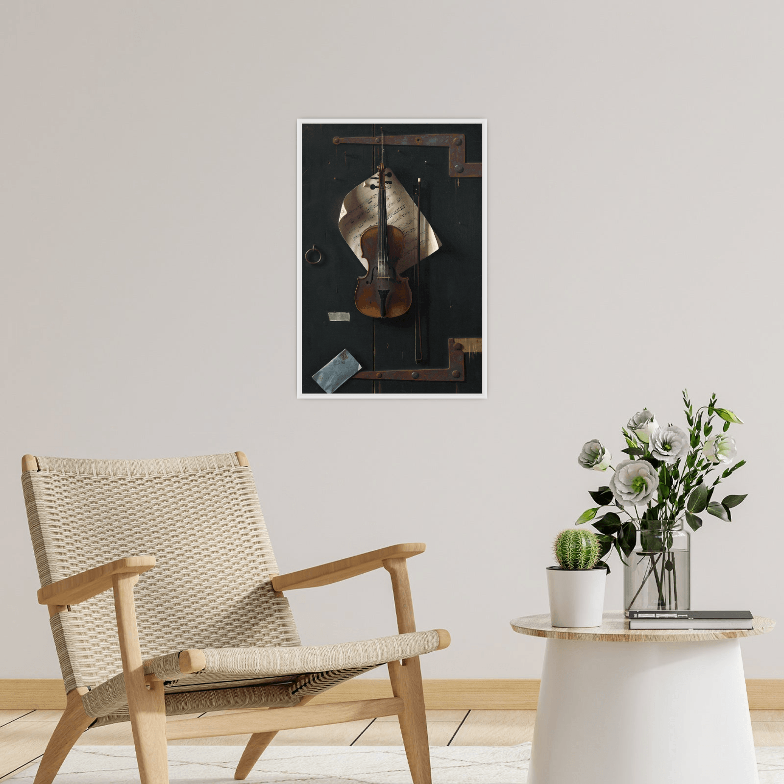 The Old Violin, William Michael Harnett - ArtDeco Canvas