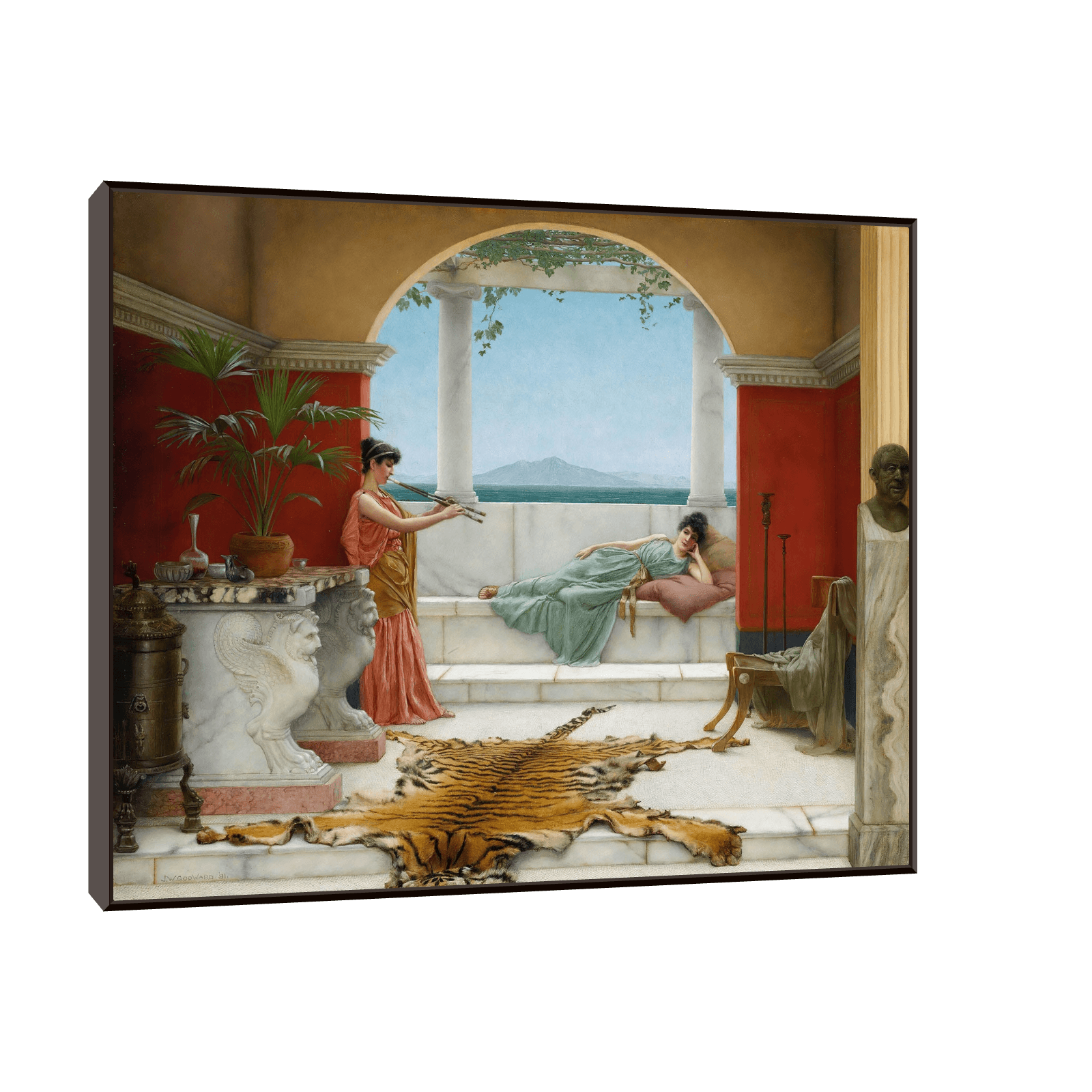 The Sweet Siesta Of A Summer Day, John William Godward - ArtDeco Canvas