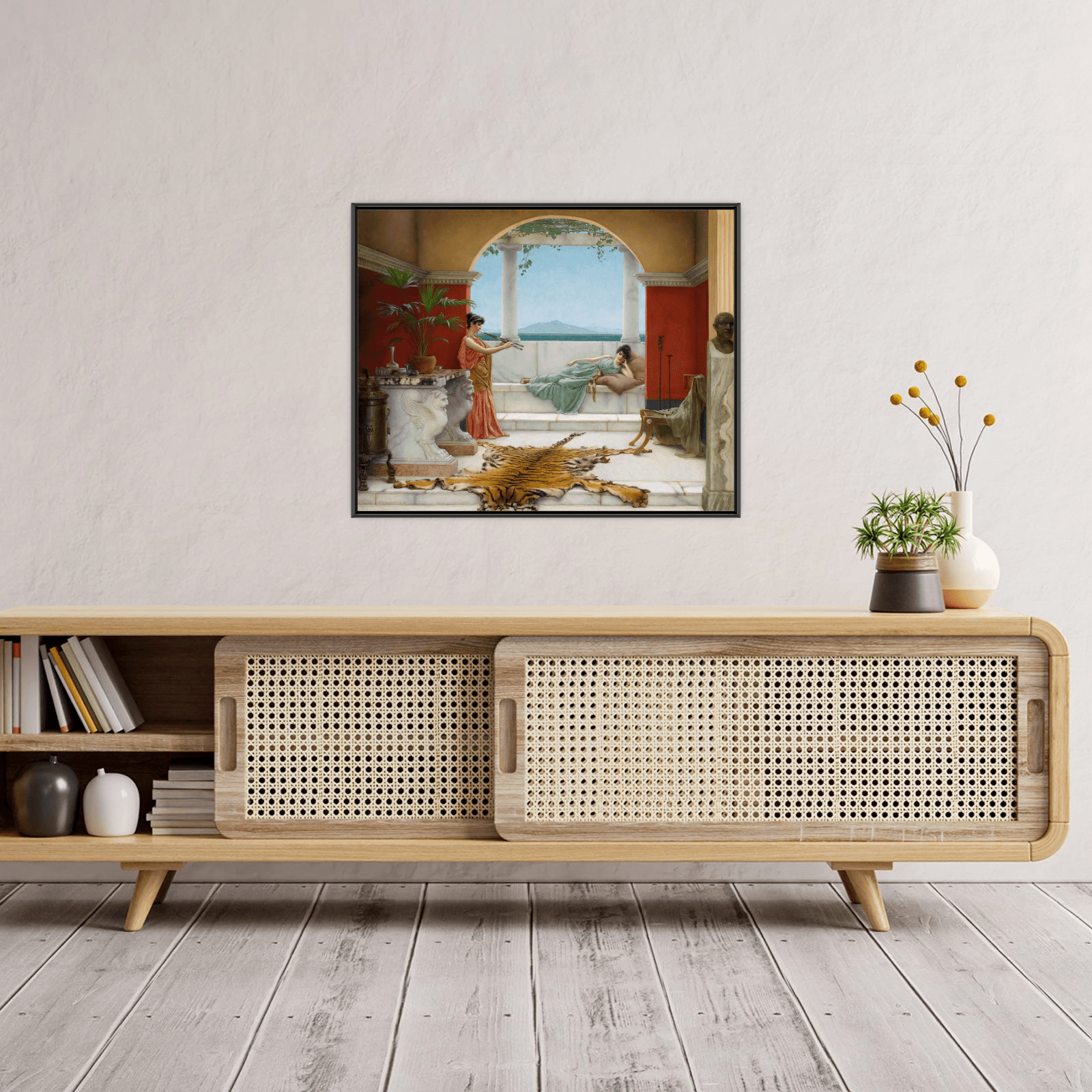 The Sweet Siesta Of A Summer Day, John William Godward - ArtDeco Canvas