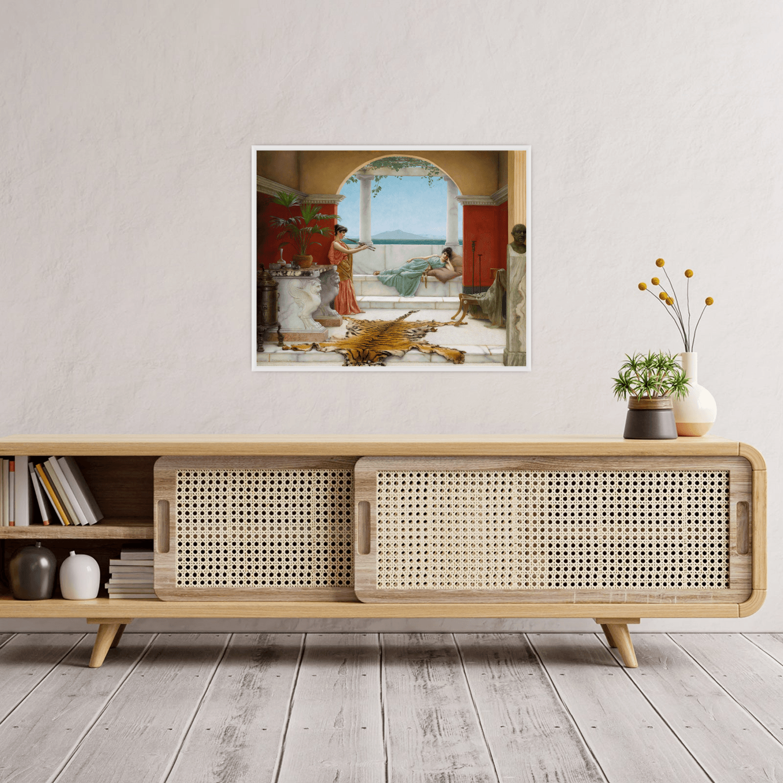 The Sweet Siesta Of A Summer Day, John William Godward - ArtDeco Canvas