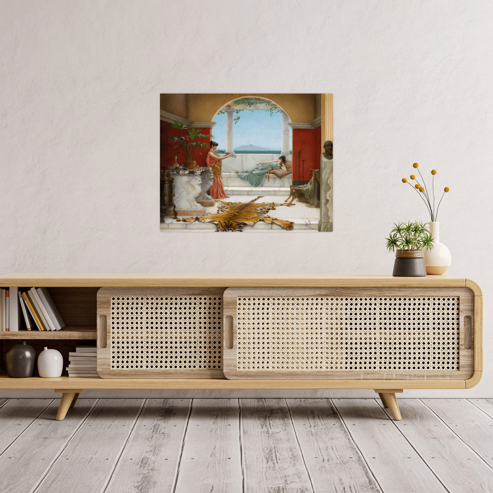 The Sweet Siesta Of A Summer Day, John William Godward - ArtDeco Canvas