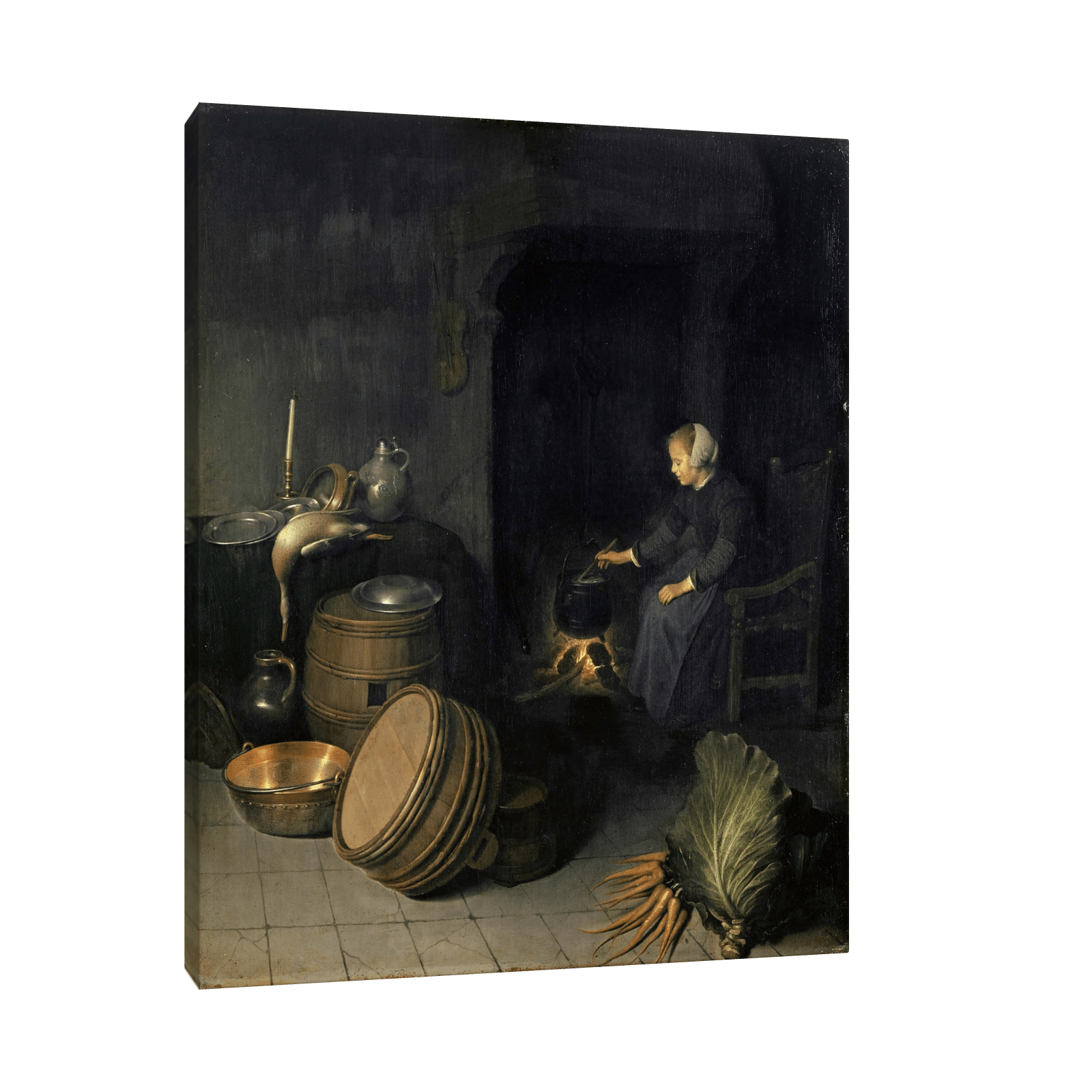 The Young Cook, Pieter Van Den Bosch - ArtDeco Canvas