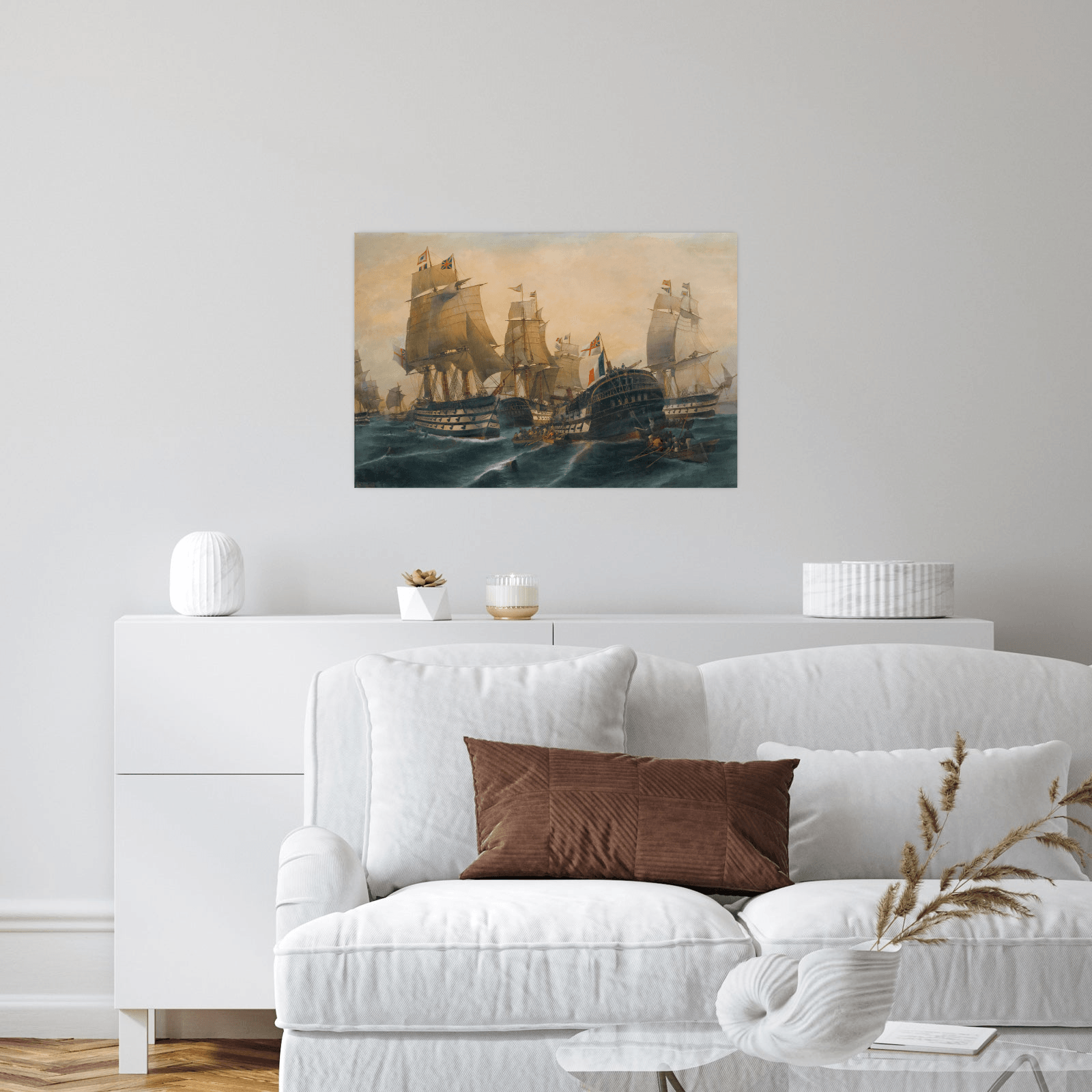 The battle of Trafalgar, Constantinos Volanakis - ArtDeco Canvas