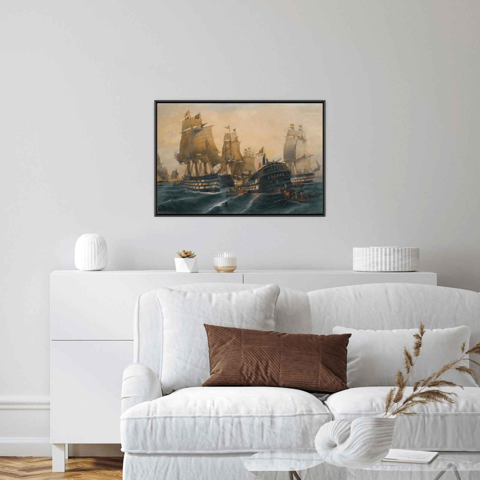 The battle of Trafalgar, Constantinos Volanakis - ArtDeco Canvas