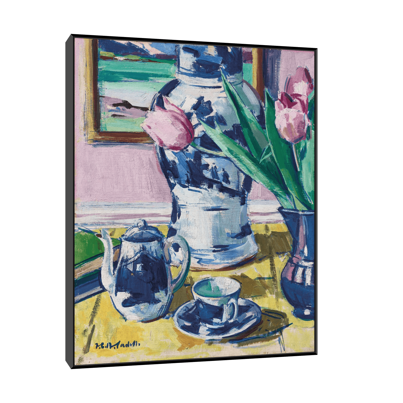 Tulips and Iona, Francis Campbell Boileau Cadell - ArtDeco Canvas